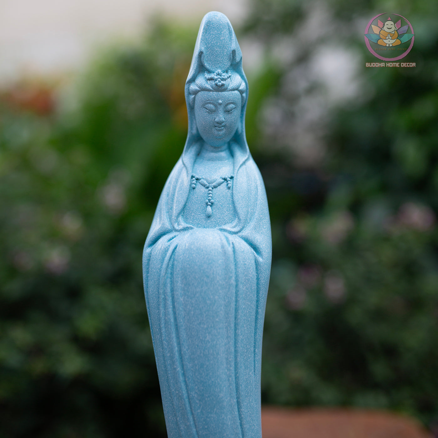 Guanyin Buddha Statue 15.7" Tall – Resin Kwan Yin Figurine, Goddess of Mercy Sculpture, Zen Home Decor, Spiritual Altar Gift