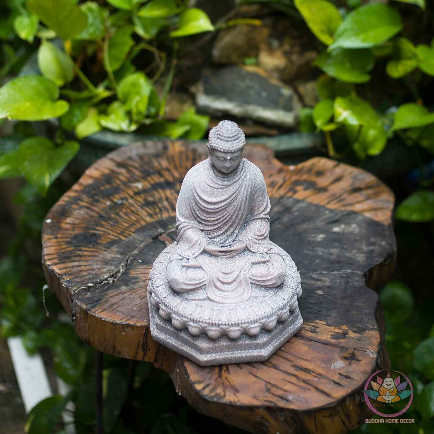 White Buddha Statue 8.7” | Meditating Buddha Figurine | Resin Sculpture for Altar, Zen Home, Yoga Studio, Spiritual Gift
