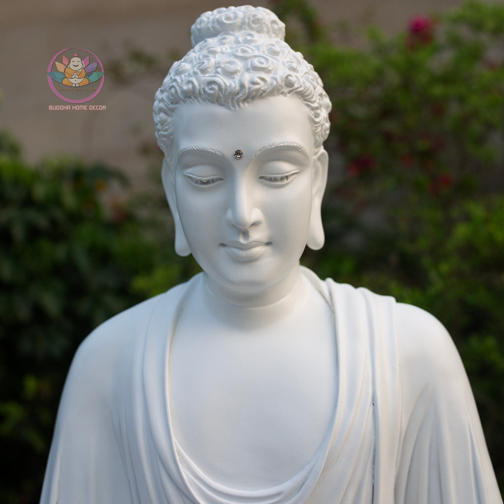 Shakyamuni Buddha Meditation Statue, Zen Buddha Sculpture, Dhyana Mudra Buddha Decor, Buddhist Altar Statue, Spiritual Home Meditation Decor