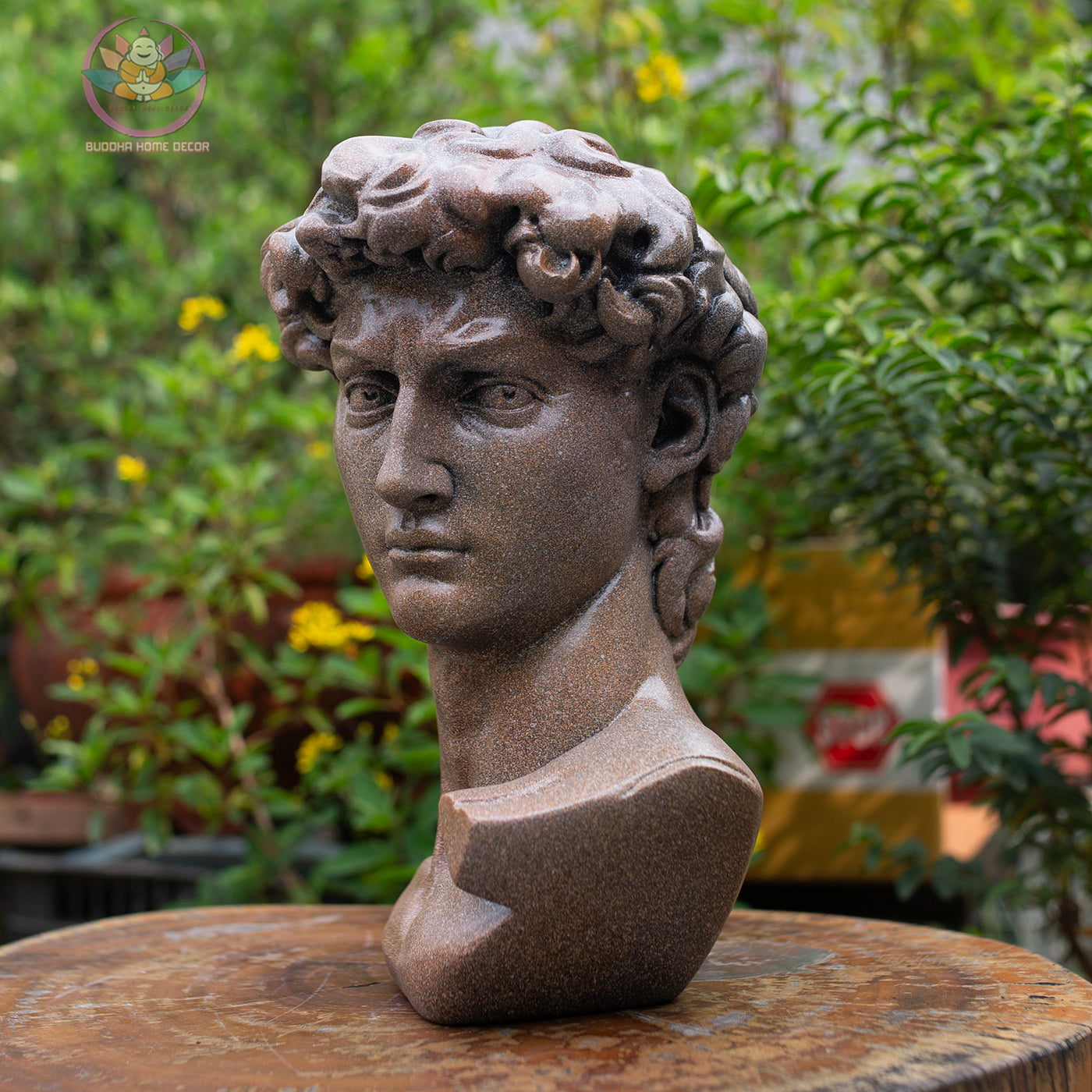 Michelangelo David Bust Statue: Renaissance Home Decor, Artistic Resin Sculpture | Roman Bust