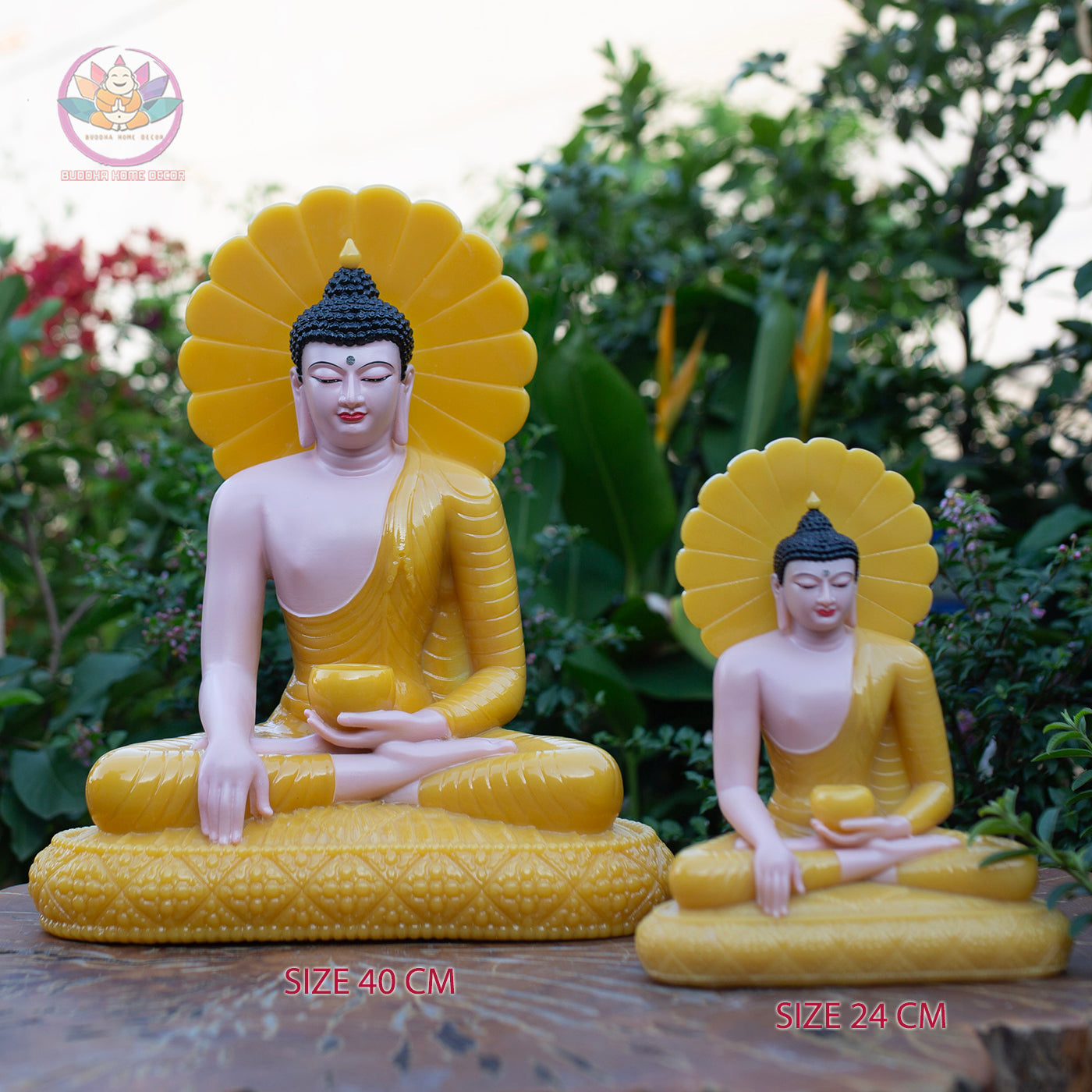 Medicine Buddha Statue – Yellow Quartz Resin Sculpture – Healing Buddha, Zen Meditation Decor, Buddhist Altar Ornament, Spiritual Gift