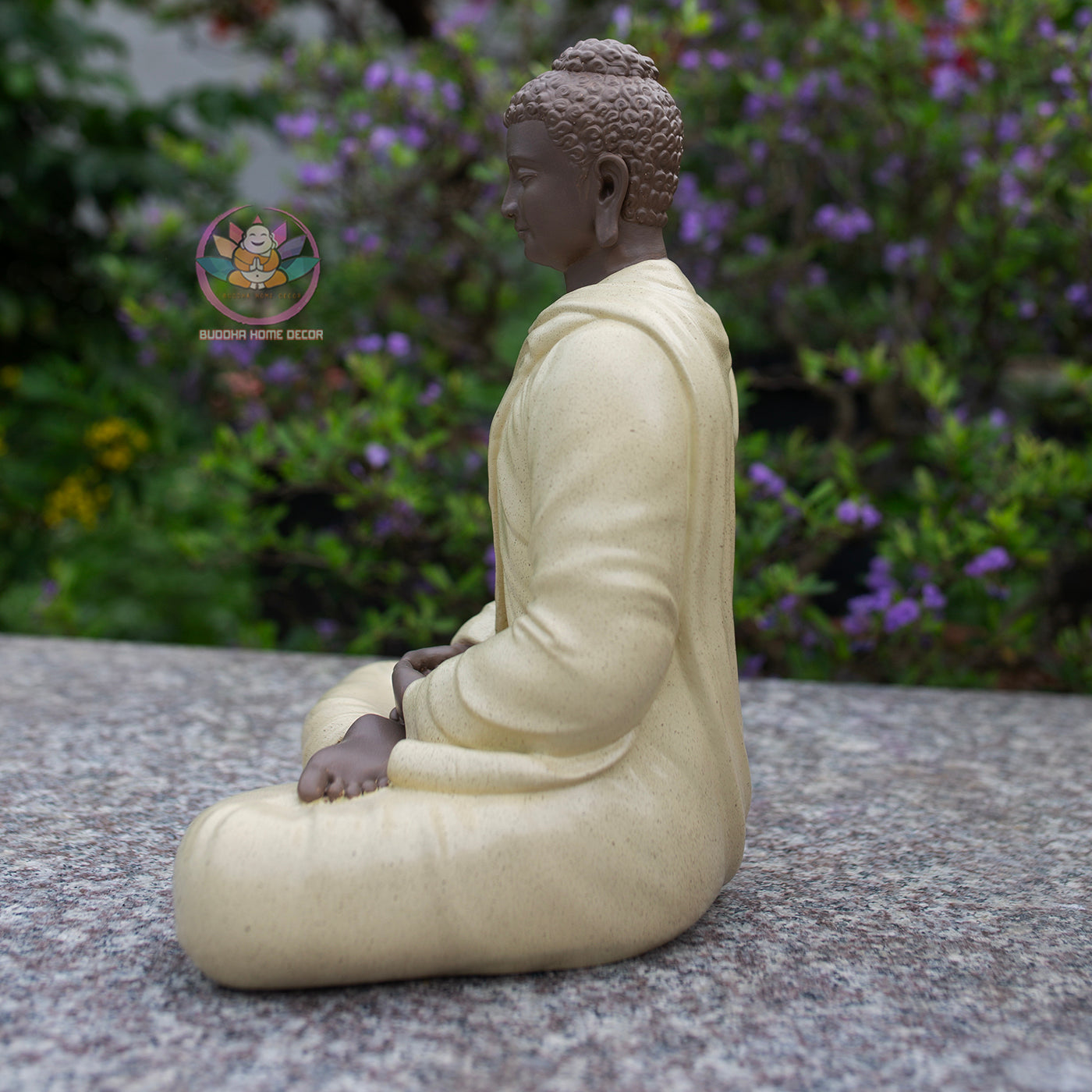 Beige Shakyamuni Buddha Statue – Handmade Meditation Buddha Decor
