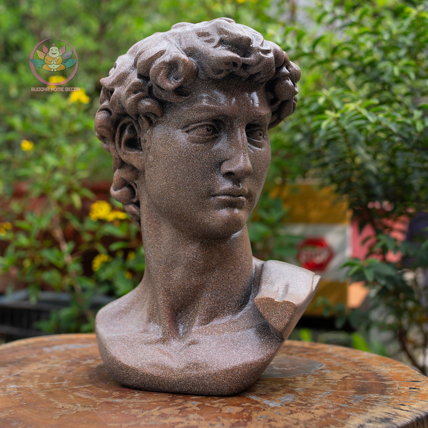 Michelangelo David Bust Statue: Renaissance Home Decor, Artistic Resin Sculpture | Roman Bust