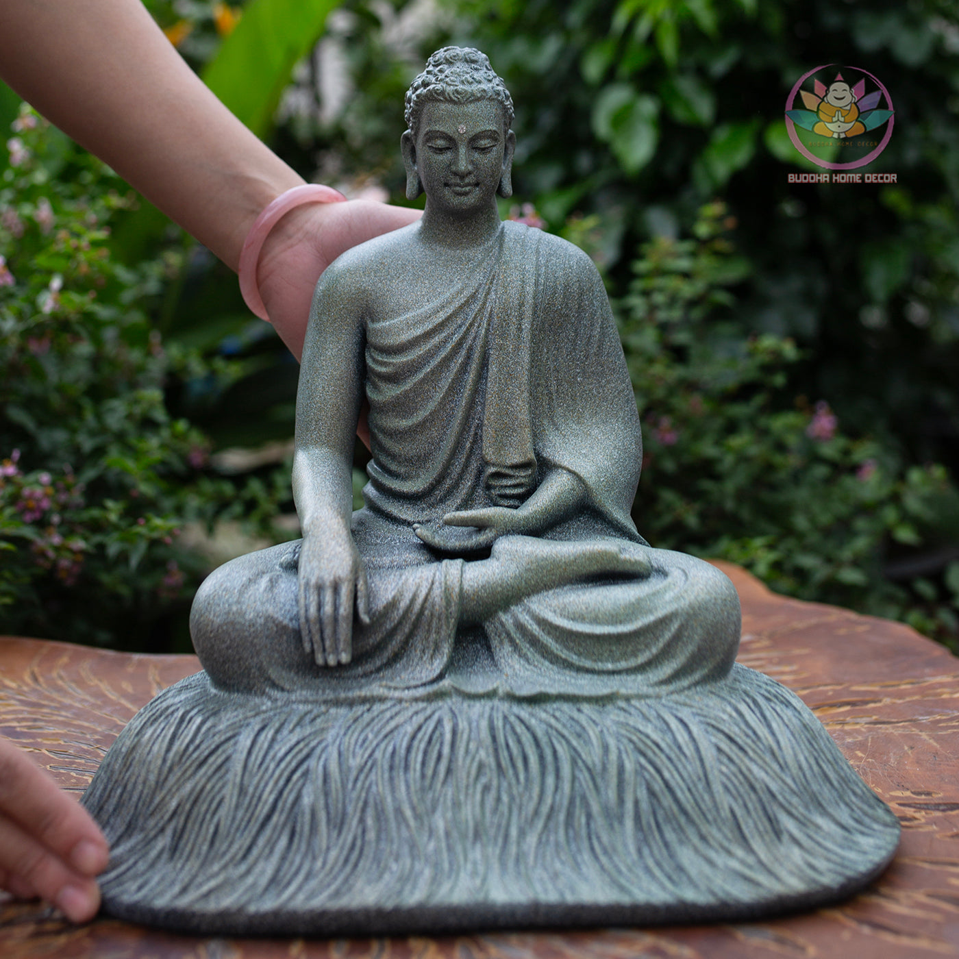 Shakyamuni Buddha Statue 11.8" – Resin Meditation Sculpture, Zen Home Decor, Buddhist Figurine for Altar, Yoga Studio, Spiritual Gift