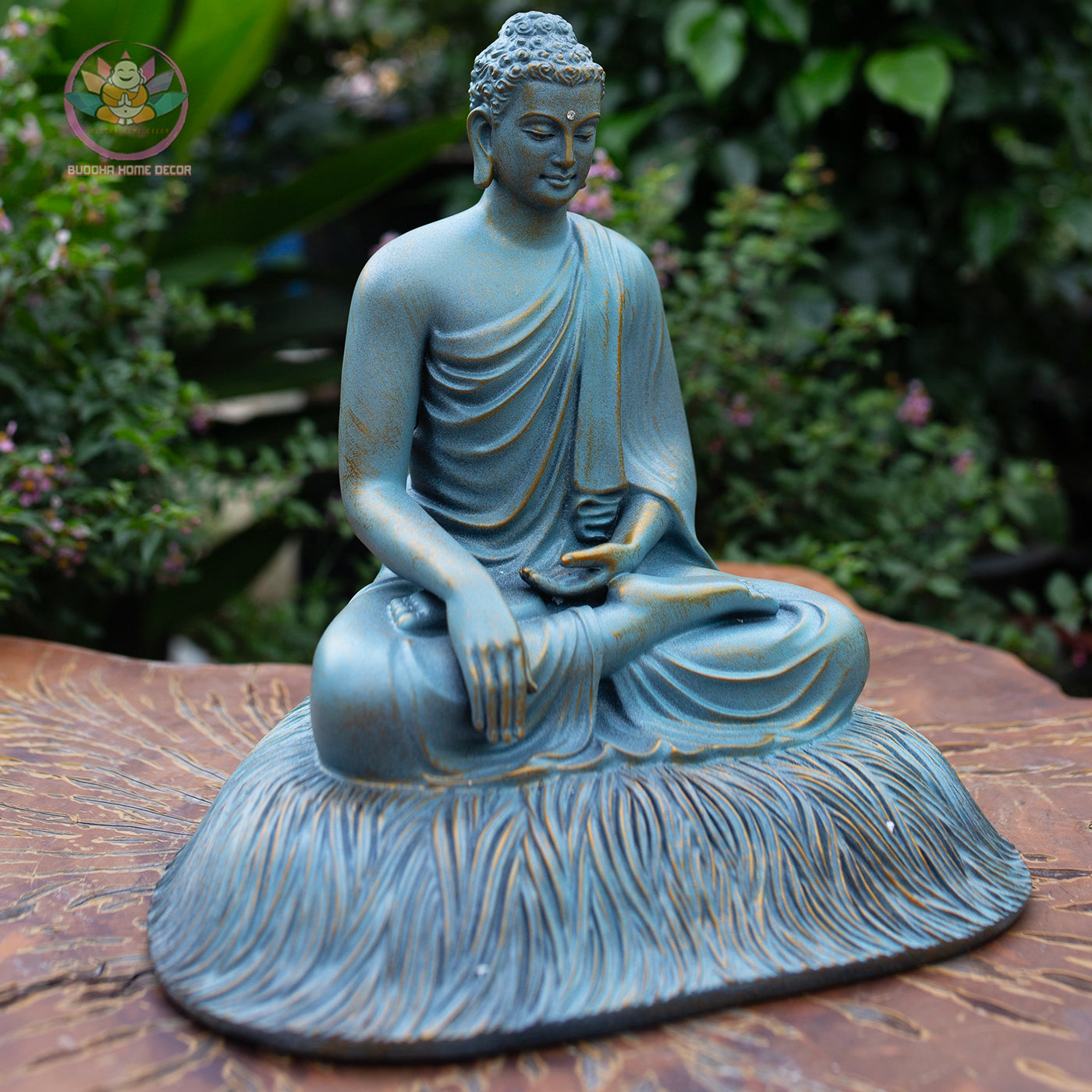Shakyamuni Buddha Statue 11.8" – Resin Meditation Sculpture, Zen Home Decor, Buddhist Figurine for Altar, Yoga Studio, Spiritual Gift