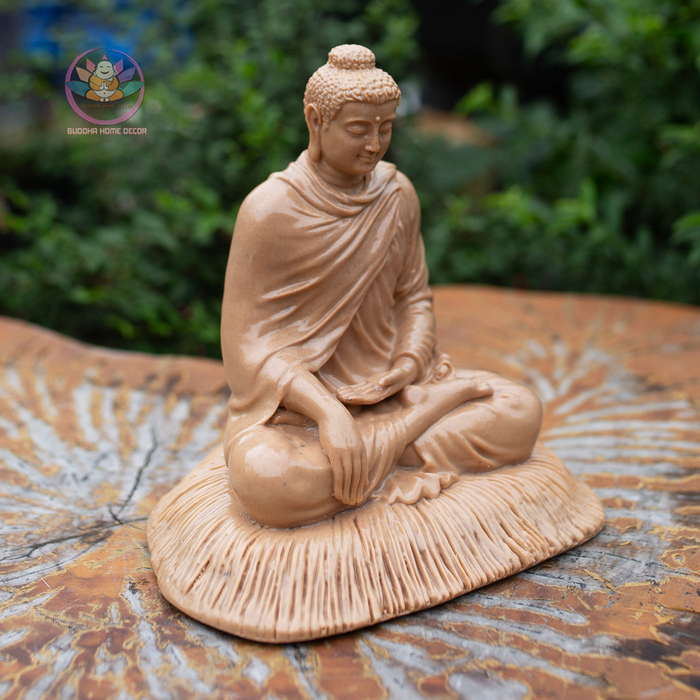 Shakyamuni Buddha Statue | 7.8" Meditation Pose | Composite Resin and Stone Powder