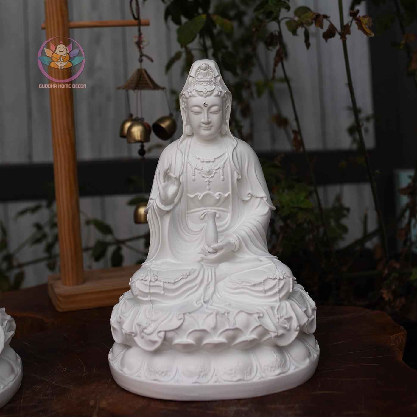 Amitabha Buddha and Bodhisattva Statue Set – Composite Seated Buddha with Avalokiteshvara & Mahasthamaprapta