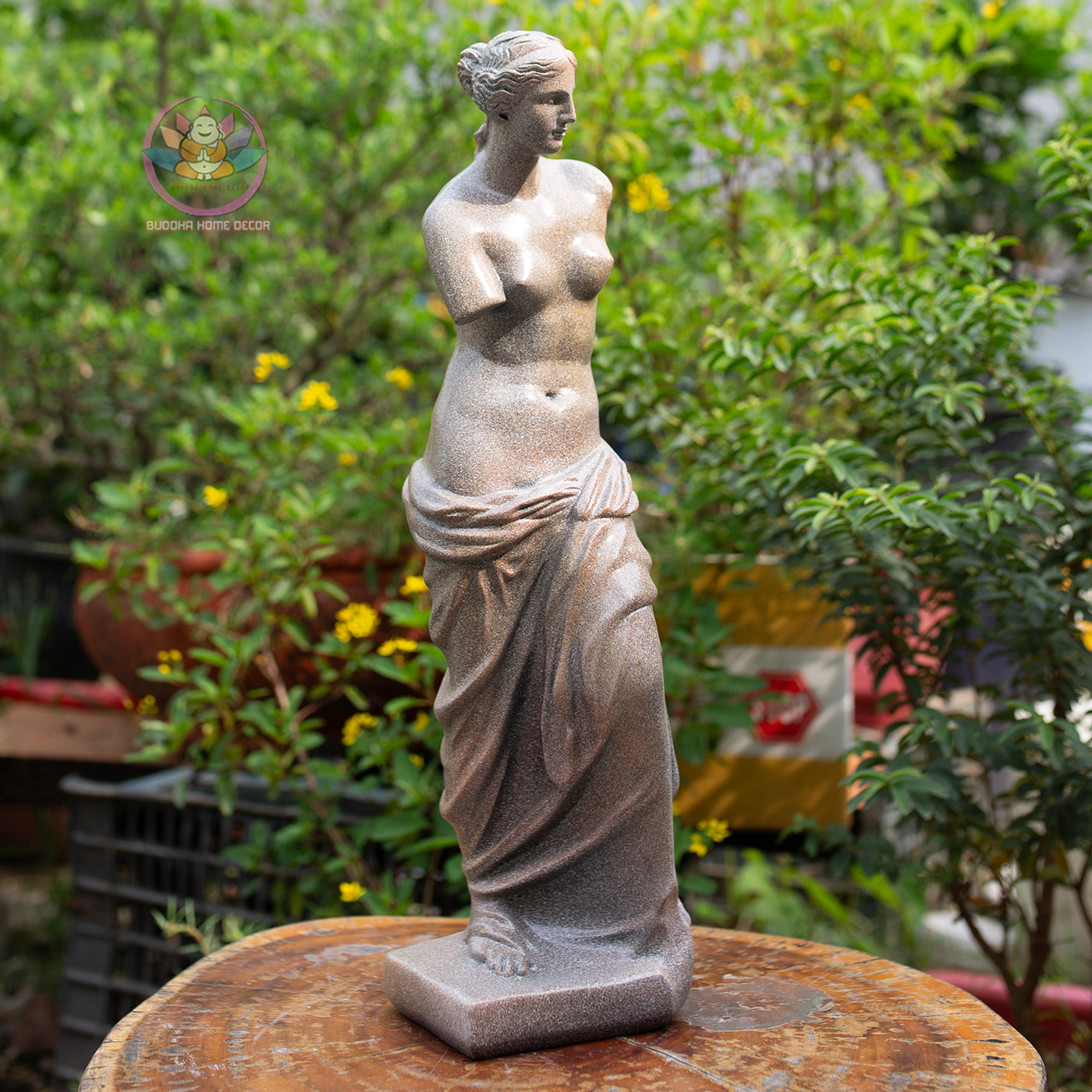 Venus de Milo Statue: Stone Finish Greek Goddess Sculpture (47 cm)