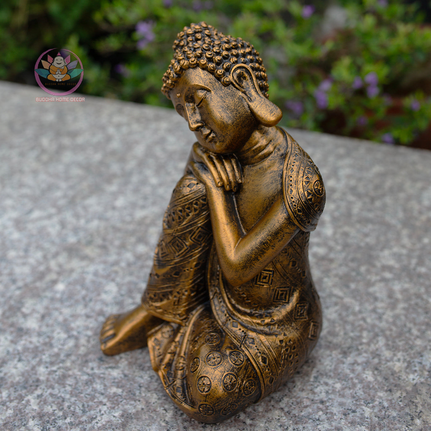 Antique bronze Sleeping Buddha Statue for Home Decor – Handmade Zen Buddha Sculpture