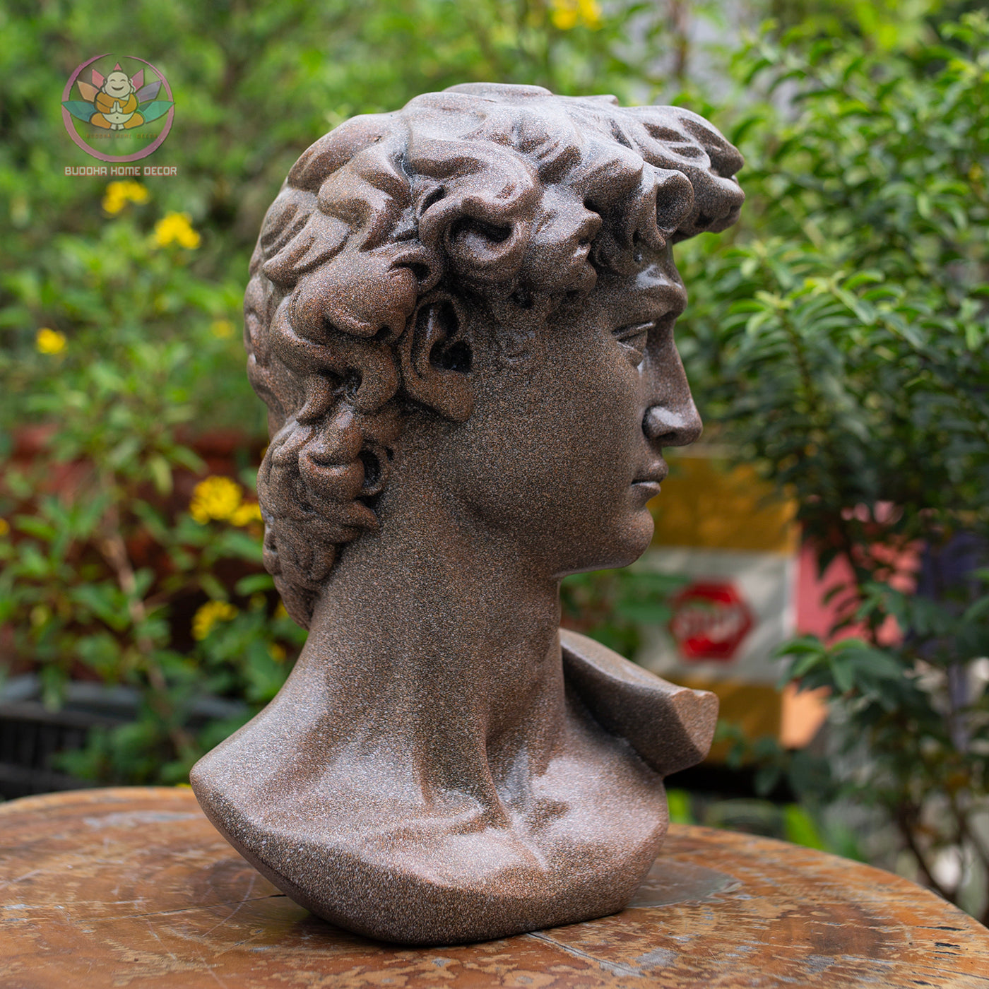Michelangelo David Bust Statue: Renaissance Home Decor, Artistic Resin Sculpture | Roman Bust