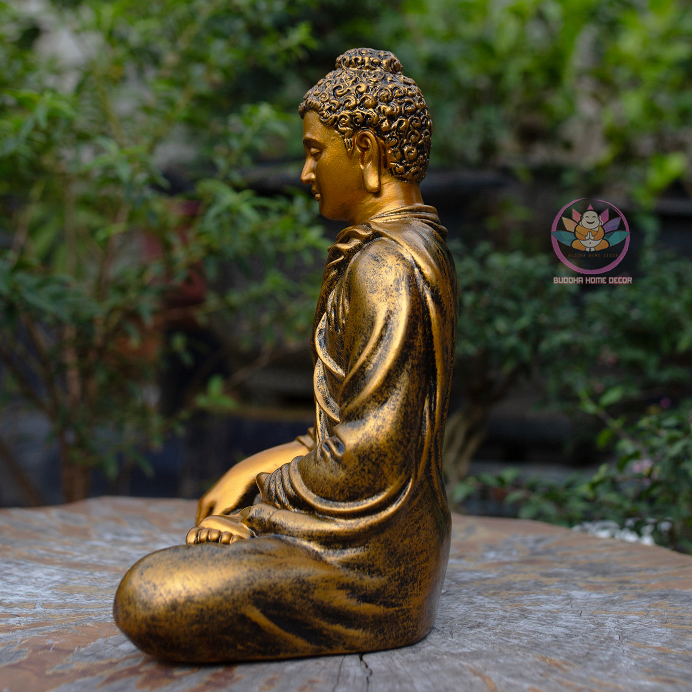 Antique Bronze Shakyamuni Buddha Statue – Handmade Meditation Buddha Decor