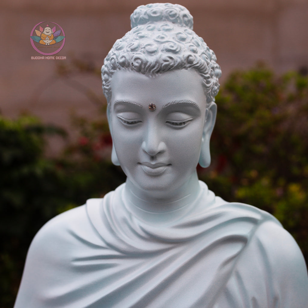Large Shakyamuni Buddha Statue – 60cm Meditation Buddha | Handmade in Vietnam | Garden & Home Spiritual Decor