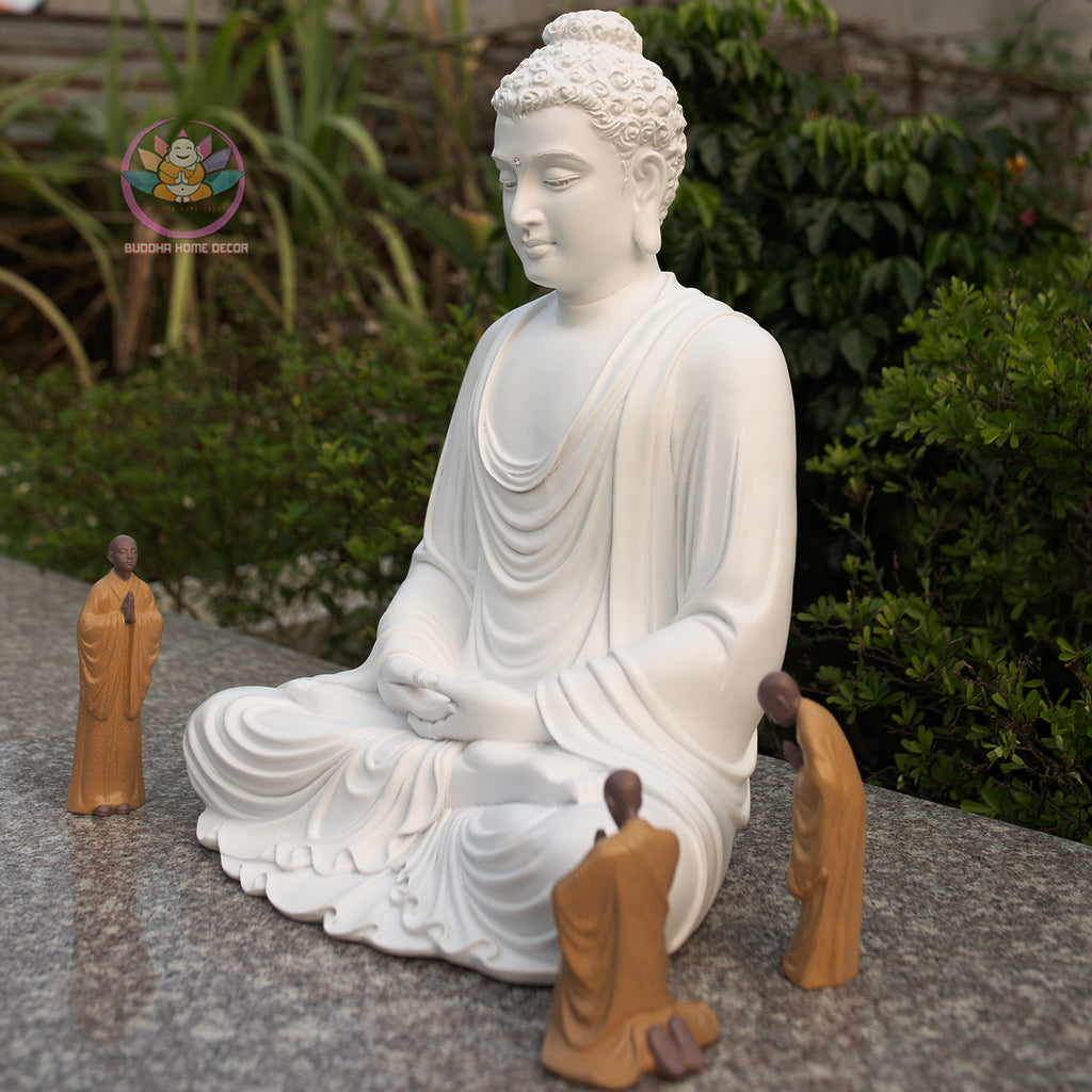 Shakyamuni Buddha Meditation Statue, Zen Buddha Sculpture, Dhyana Mudra Buddha Decor, Buddhist Altar Statue, Spiritual Home Meditation Decor