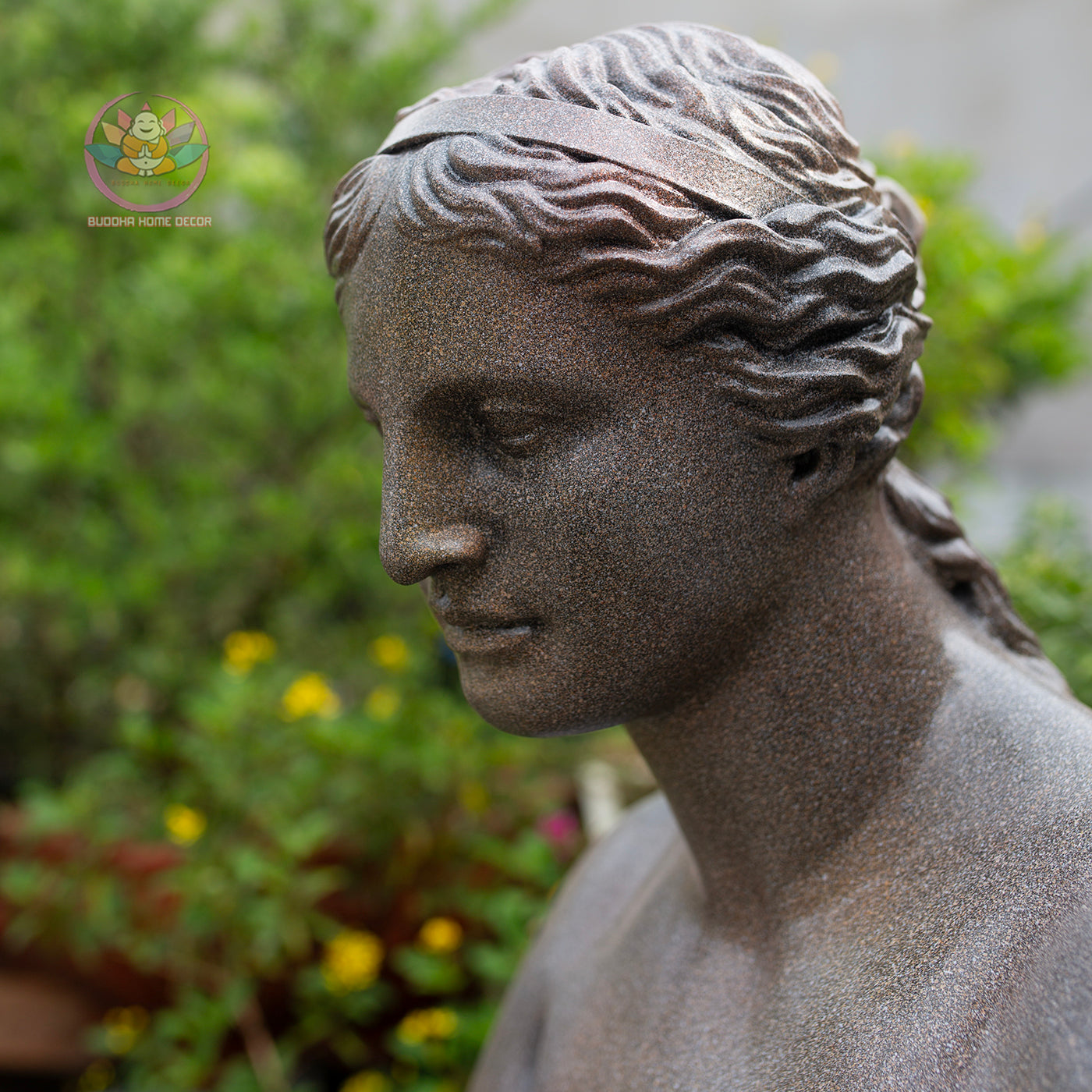 Venus de Milo Bust Sculpture – Greek Goddess Statue, Classic Art Home Decor, Stone Finish | Roman Bust