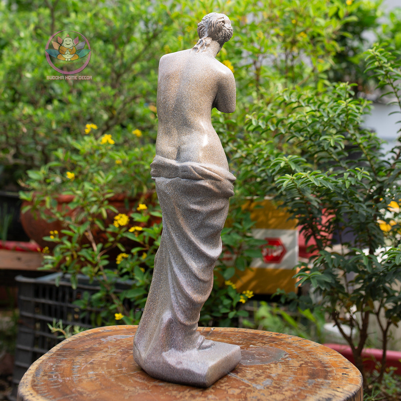 Venus de Milo Statue: Stone Finish Greek Goddess Sculpture (47 cm)