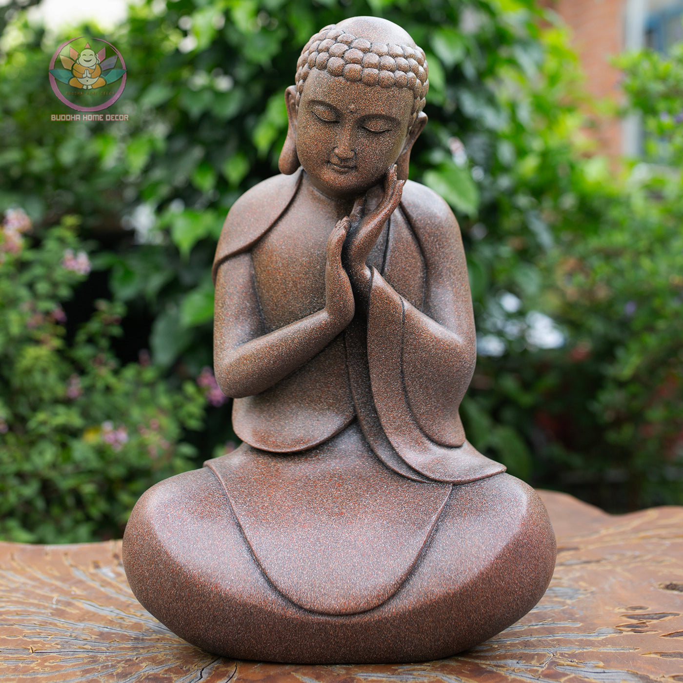 Sleeping Buddha Statue 13.8" – Peaceful Meditating Buddha for Home & Garden Decor