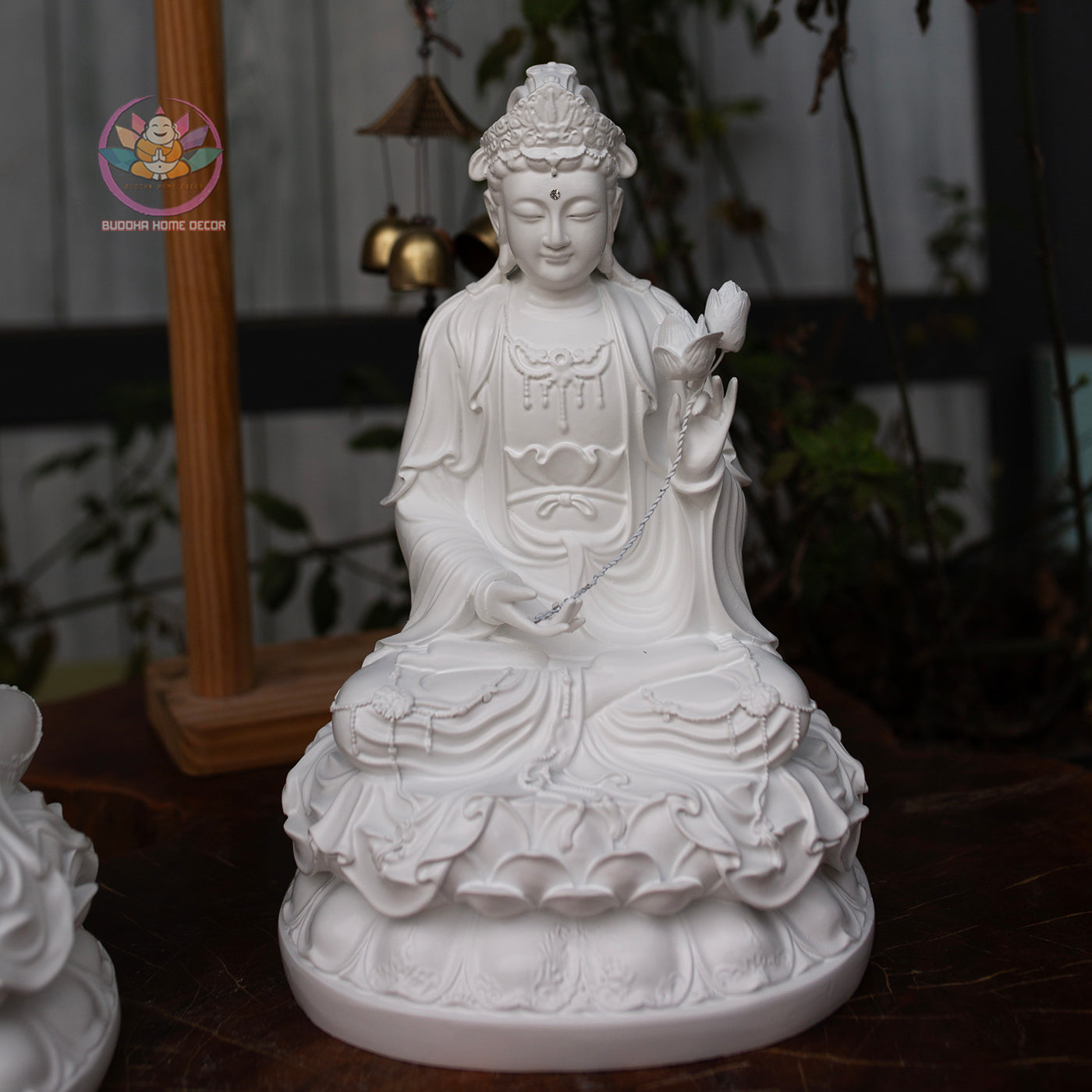 Amitabha Buddha and Bodhisattva Statue Set – Composite Seated Buddha with Avalokiteshvara & Mahasthamaprapta