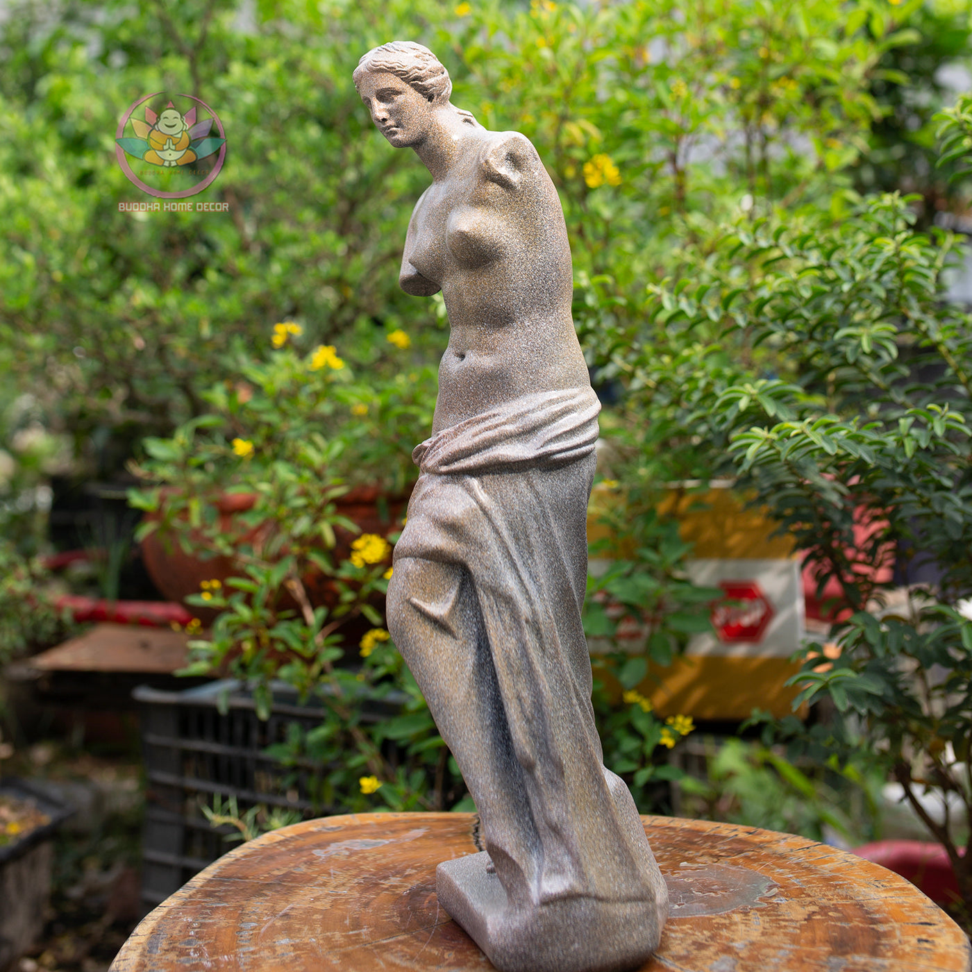 Venus de Milo Statue: Stone Finish Greek Goddess Sculpture (47 cm)