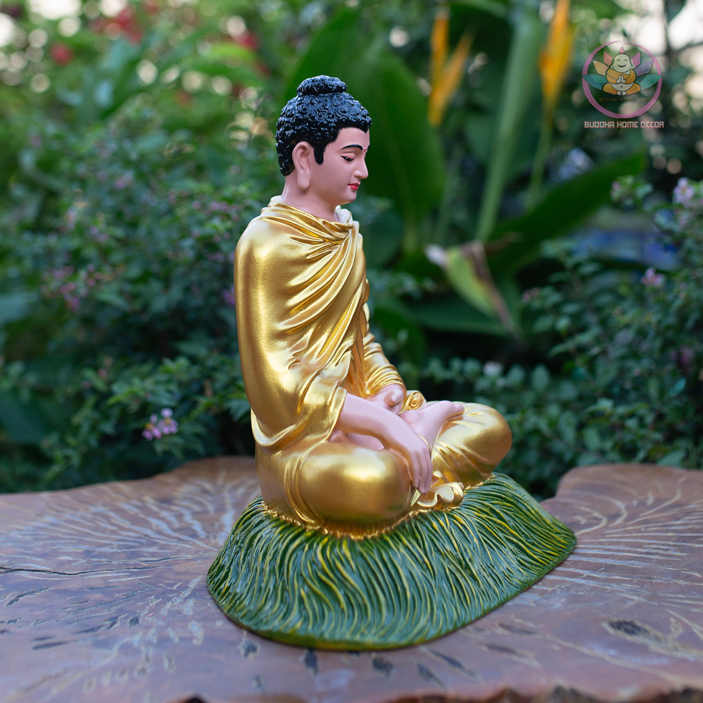 Shakyamuni Buddha Statue – Golden Robe Meditation Sculpture – Zen Home Decor, Buddhist Altar Ornament, Mindfulness Spiritual Gift