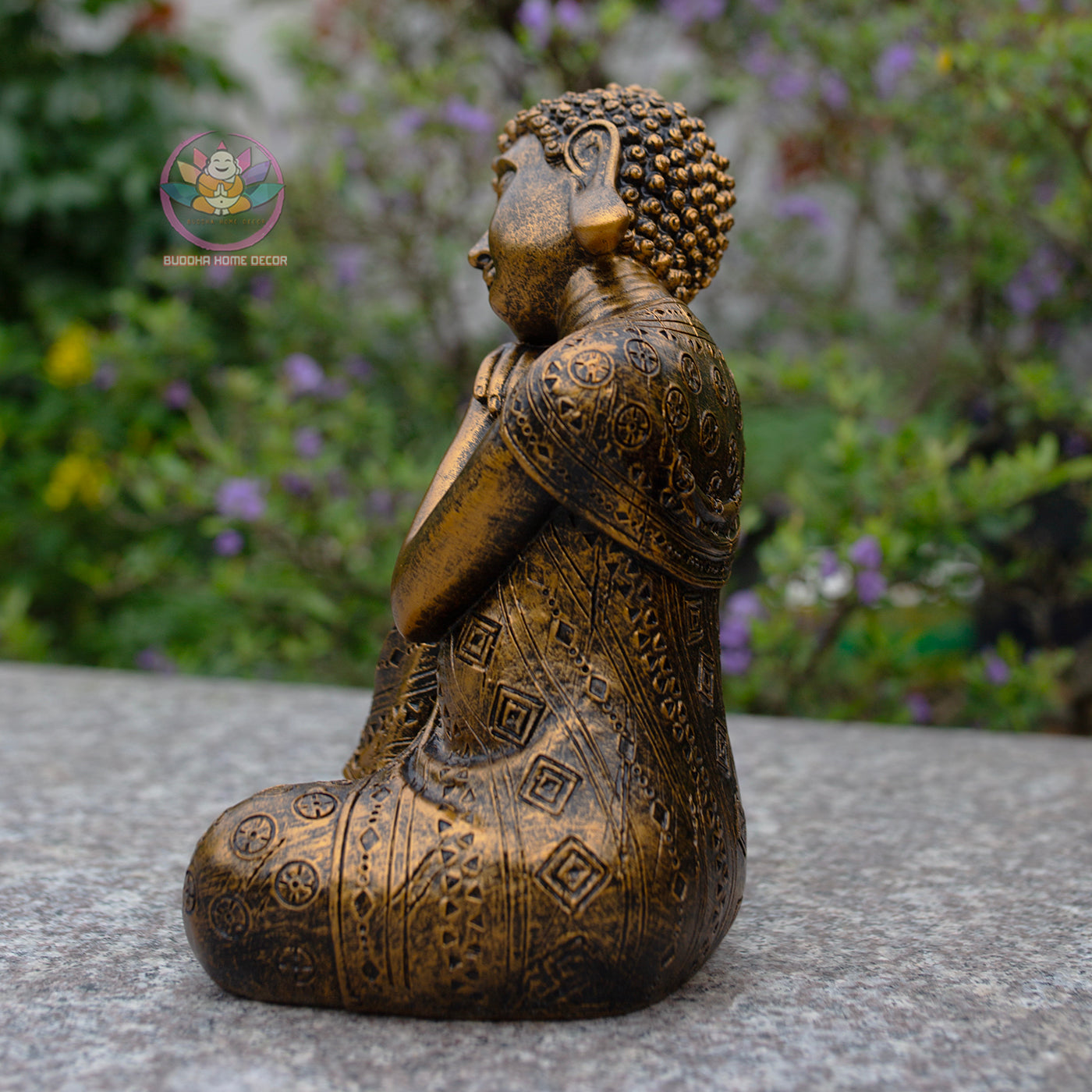 Antique bronze Sleeping Buddha Statue for Home Decor – Handmade Zen Buddha Sculpture