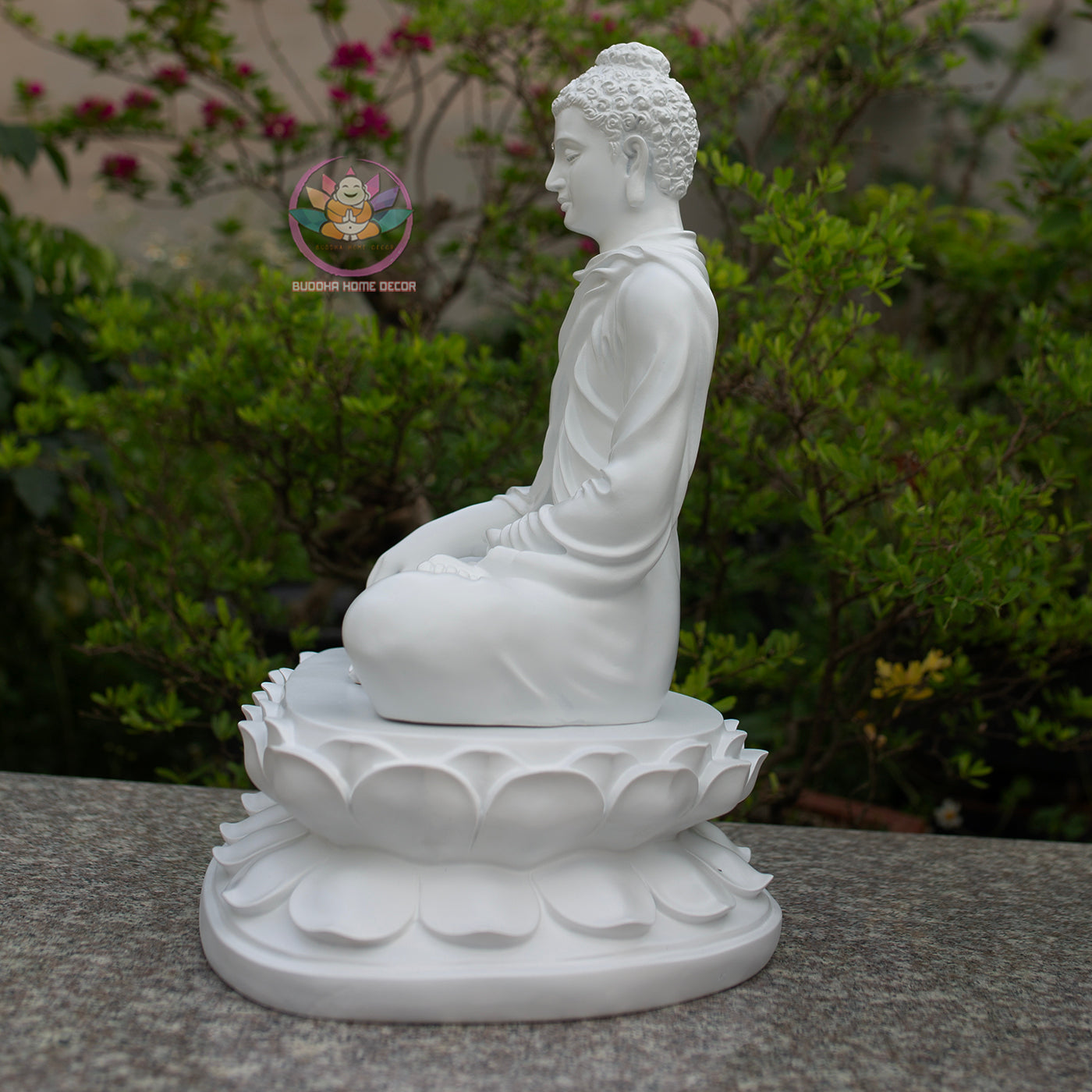 Shakyamuni Buddha Statue with Lotus Base, Meditation Buddha Sculpture, Detachable Lotus Pedestal, Zen Buddhist Decor, Spiritual Altar Statue