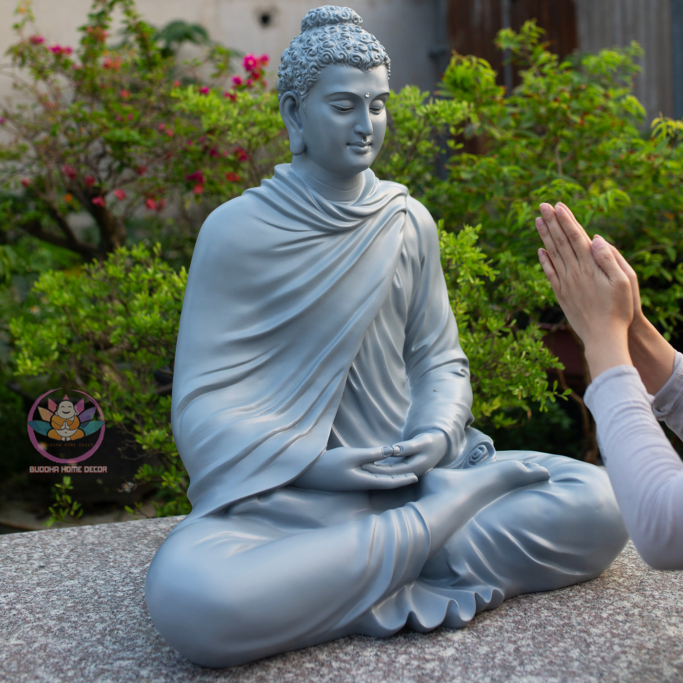 Large Shakyamuni Buddha Meditation Statue, Dhyana Mudra Buddha Sculpture, Zen Buddhist Home Decor, Spiritual Altar Statue, Meditation Room Decor