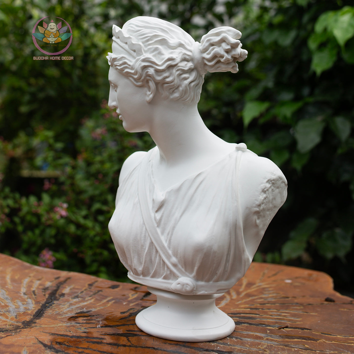 Artemis Bust Statue 11.8" – Greek Goddess Diana Composite Sculpture