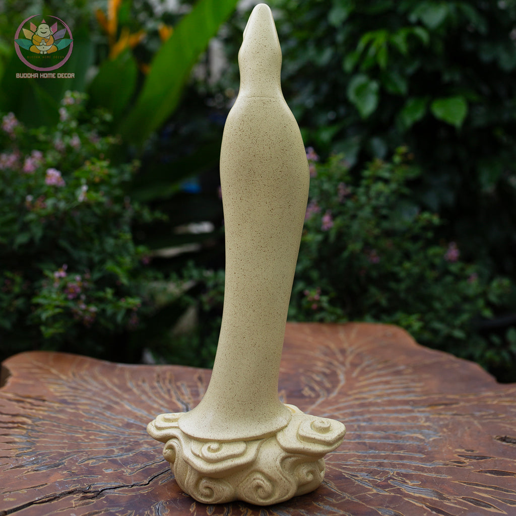 Standing Guanyin Buddha Statue 15.7" – Resin Kwan Yin Figurine, Goddess of Mercy Sculpture, Zen Home Decor, Spiritual Altar Gift