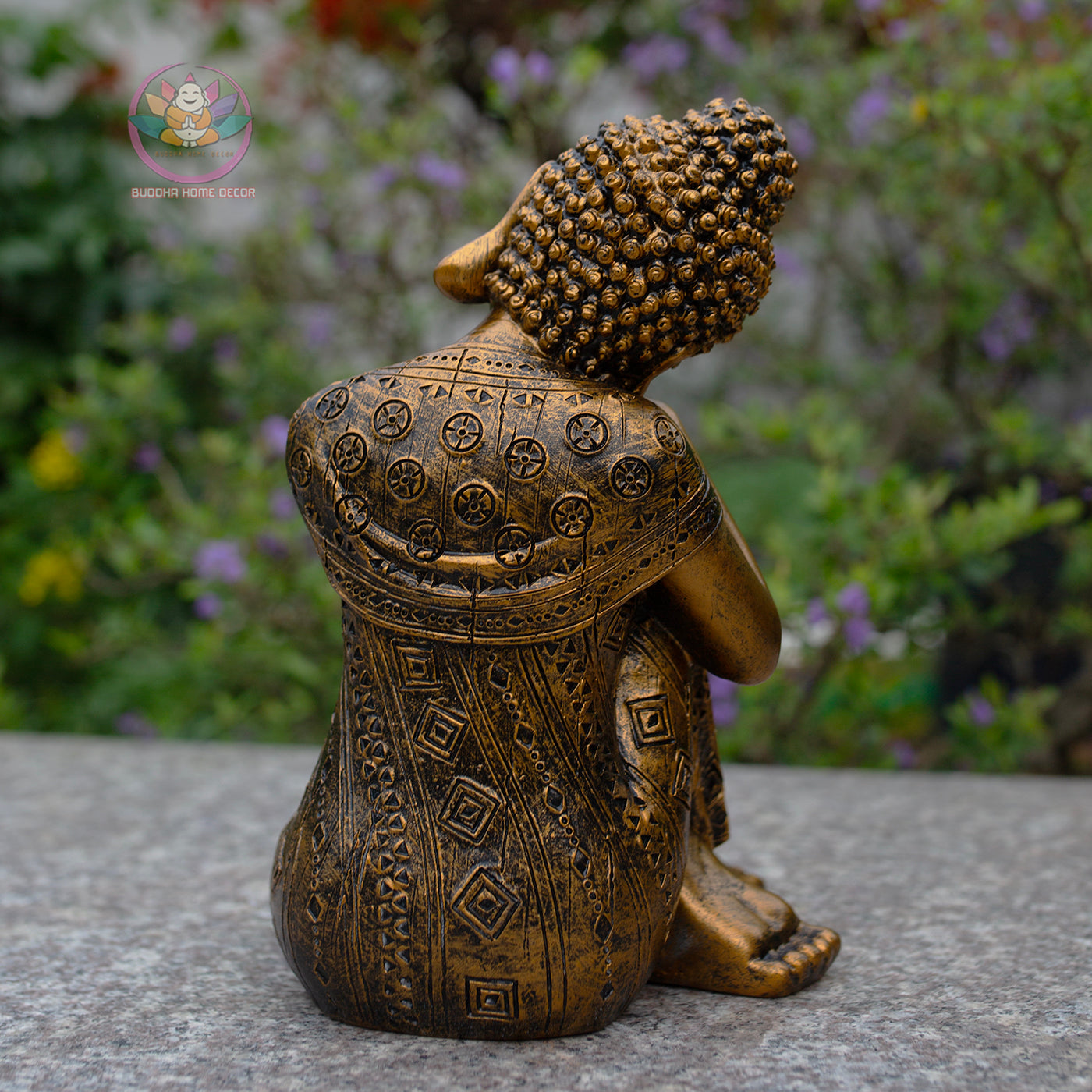 Antique bronze Sleeping Buddha Statue for Home Decor – Handmade Zen Buddha Sculpture