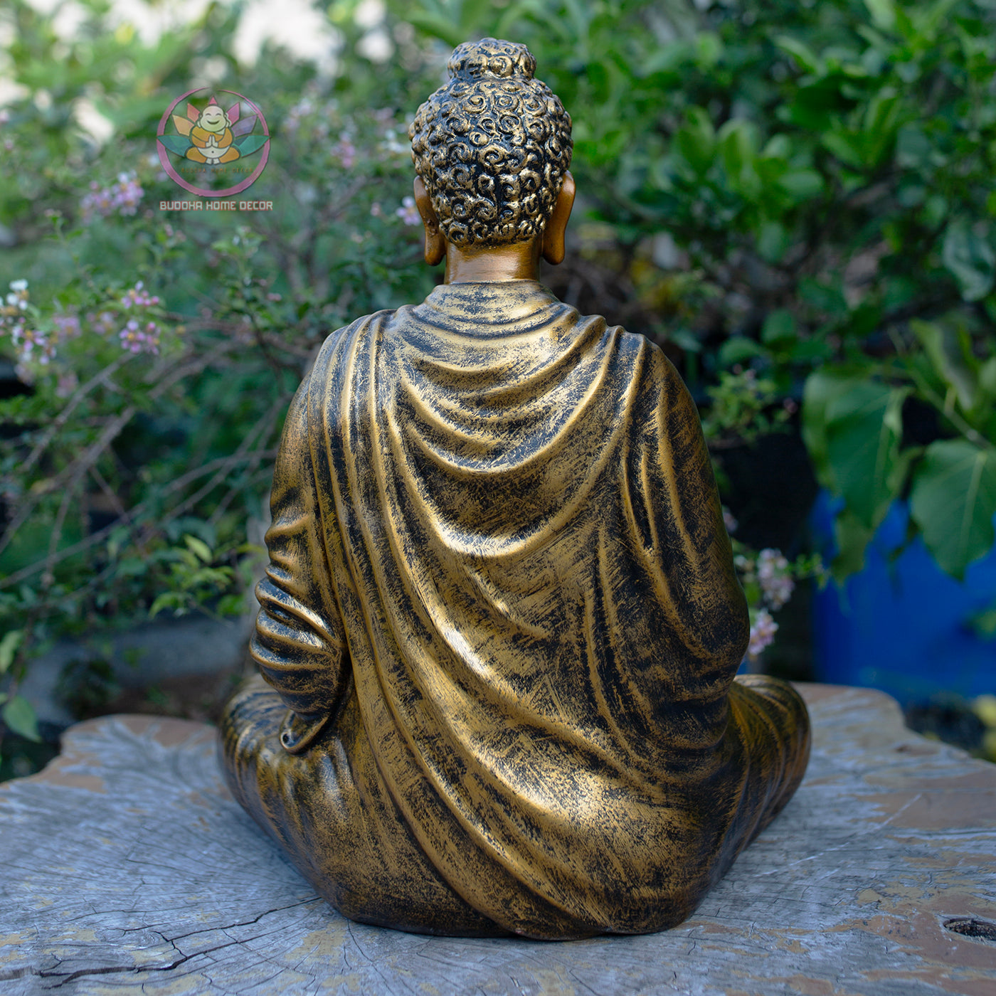 Shakyamuni Buddha Dharmachakra Mudra Statue, Antique Bronze Finish, Handcrafted Buddhist Sculpture, Meditation Zen Decor, Spiritual Gift