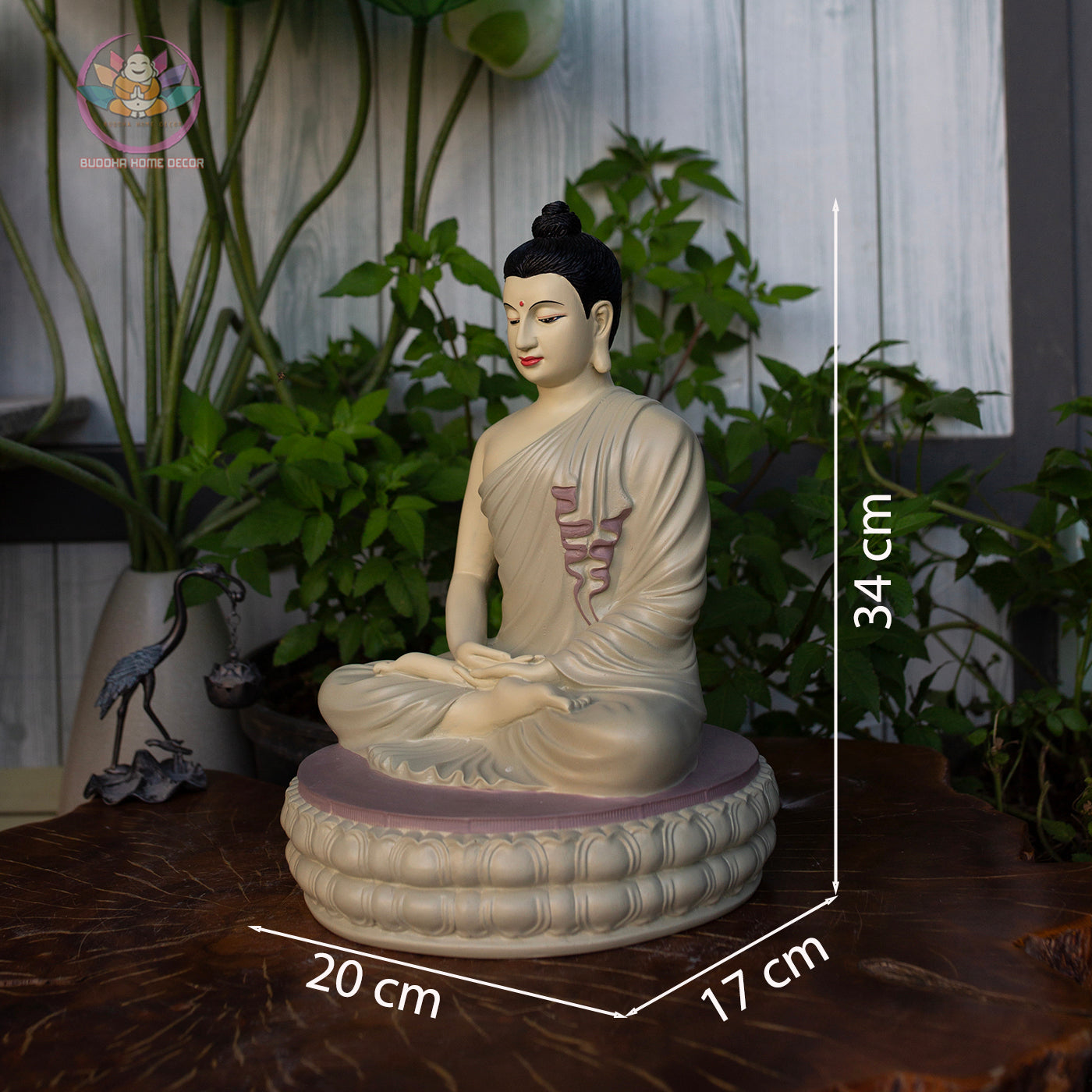 Buddha Statue for Home Altar – 13" Large Meditating Buddha Figurine – Spiritual Zen Decor – Mindfulness Gift – Resin Buddha Sculpture