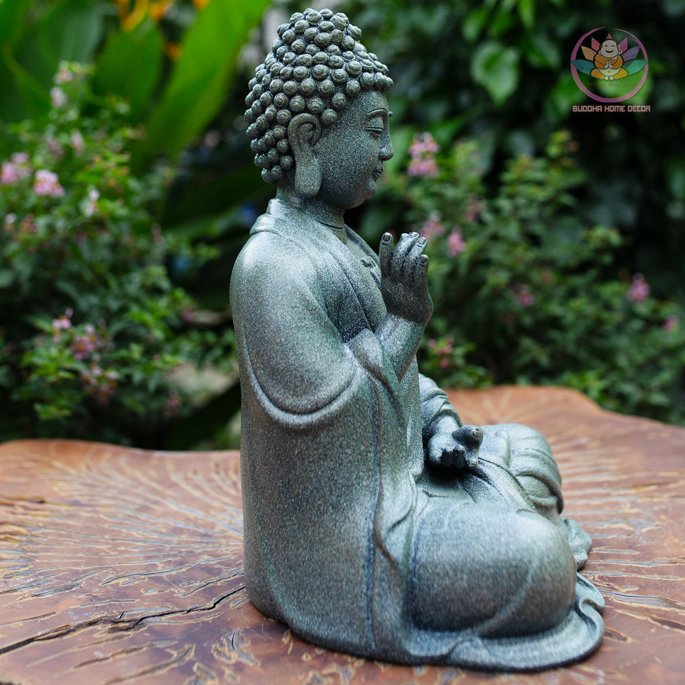 Amitabha Buddha Statue 11.8" – Resin Meditation Sculpture, Zen Home Decor, Pure Land Buddhist Figurine, Altar & Spiritual Gift