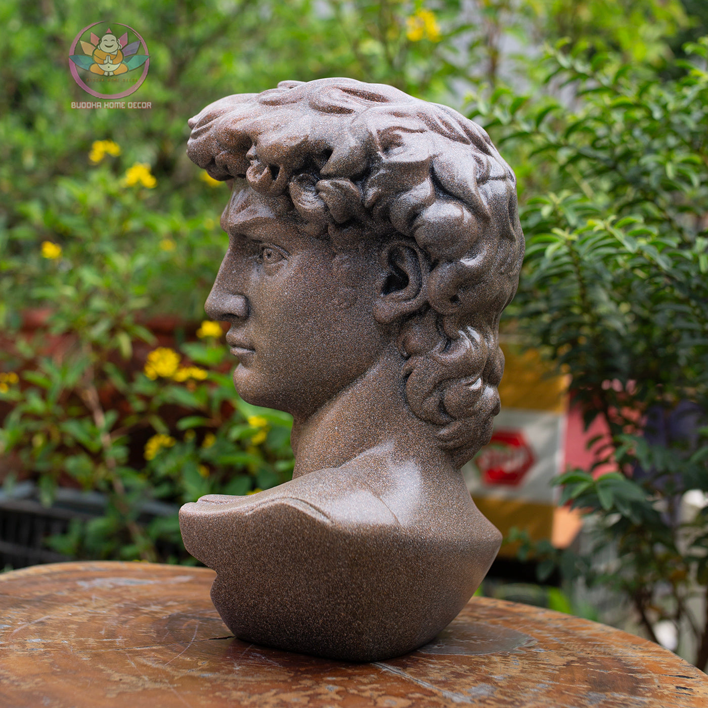 Michelangelo David Bust Statue: Renaissance Home Decor, Artistic Resin Sculpture | Roman Bust
