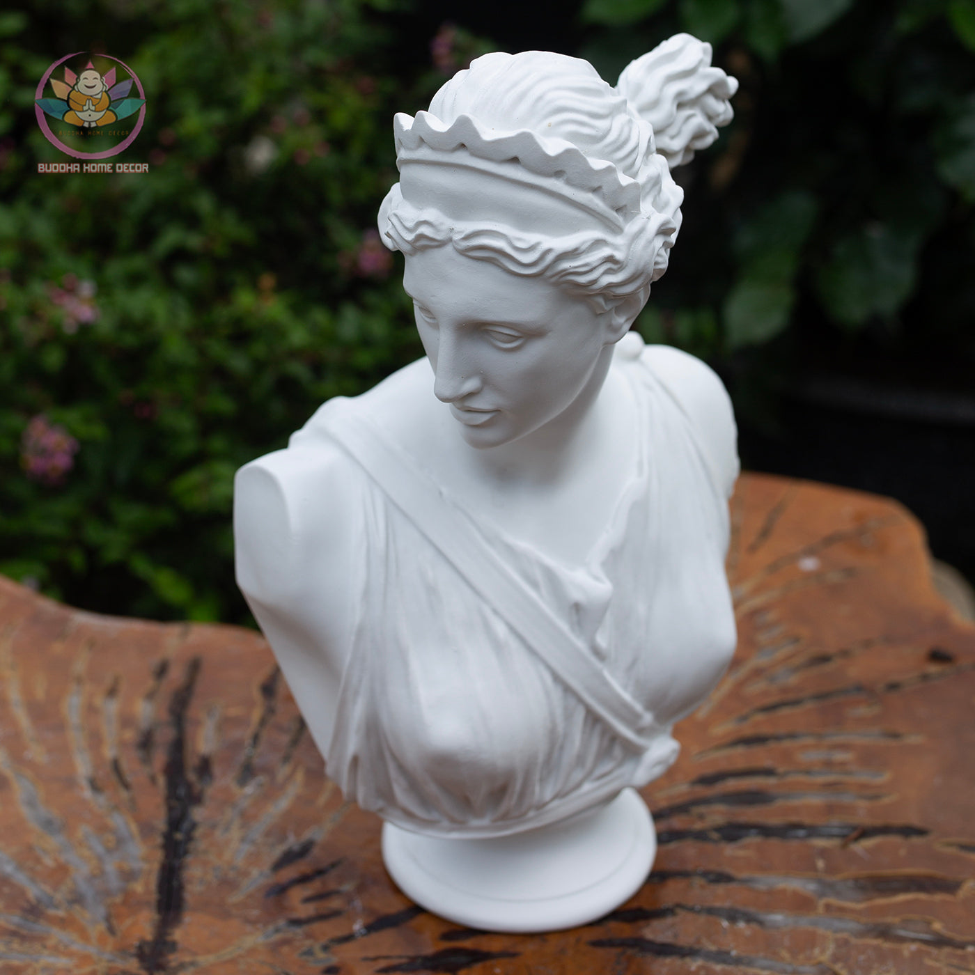 Artemis Bust Statue 11.8" – Greek Goddess Diana Composite Sculpture
