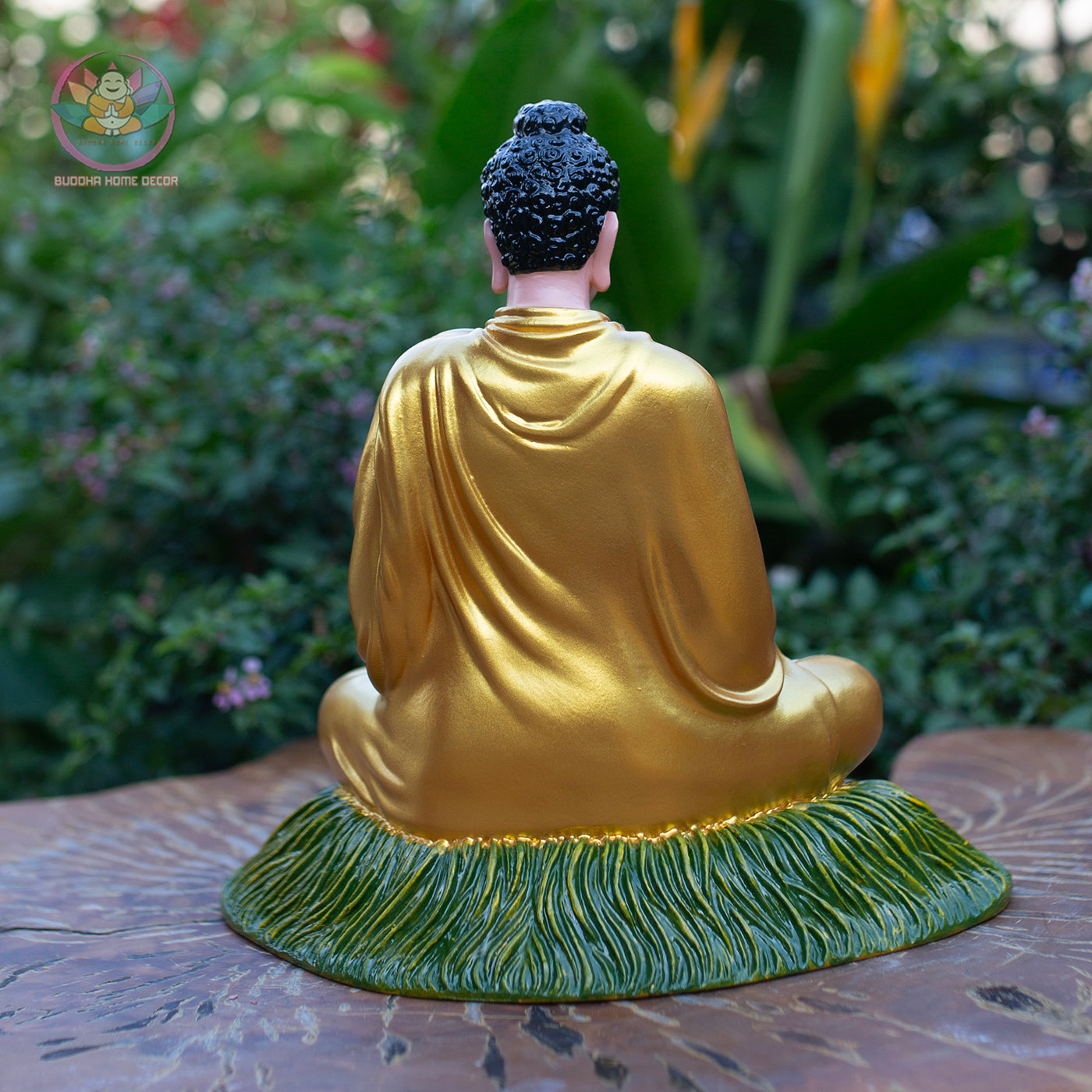 Shakyamuni Buddha Statue – Golden Robe Meditation Sculpture – Zen Home Decor, Buddhist Altar Ornament, Mindfulness Spiritual Gift