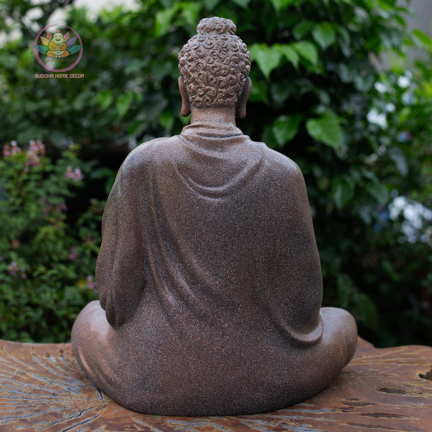 Shakyamuni Buddha Statue 14.5" – Antique Stone Finish Seated Buddha Meditation Sculpture