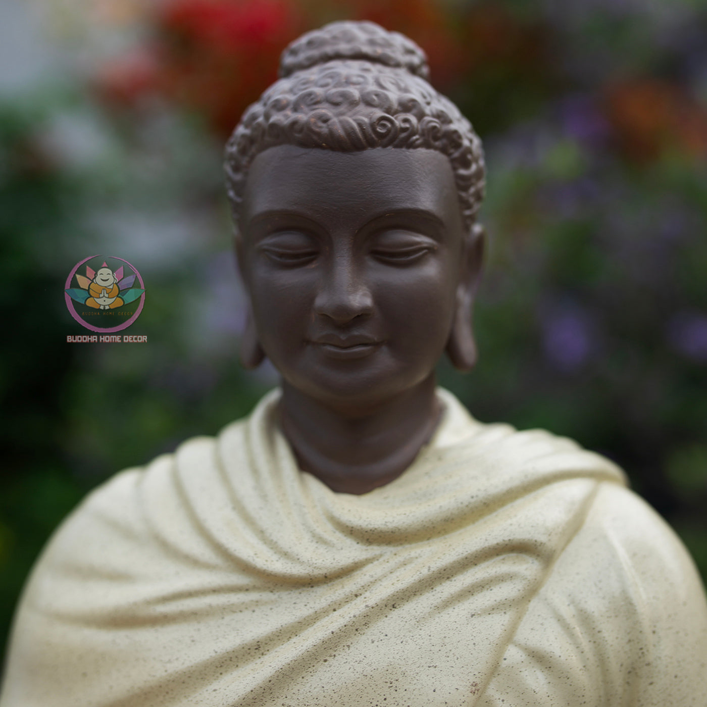 Beige Shakyamuni Buddha Statue – Handmade Meditation Buddha Decor