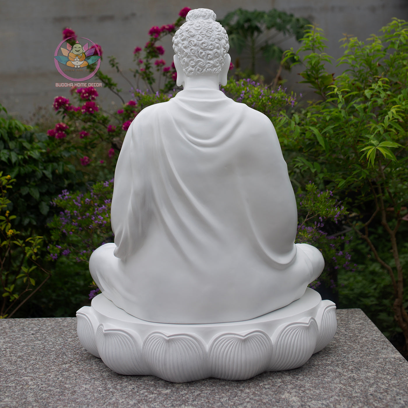 Large Shakyamuni Buddha Dharmachakra Statue, White Meditation Buddha Sculpture, Buddhist Altar Decor, Zen Home Statue, Spiritual Gift