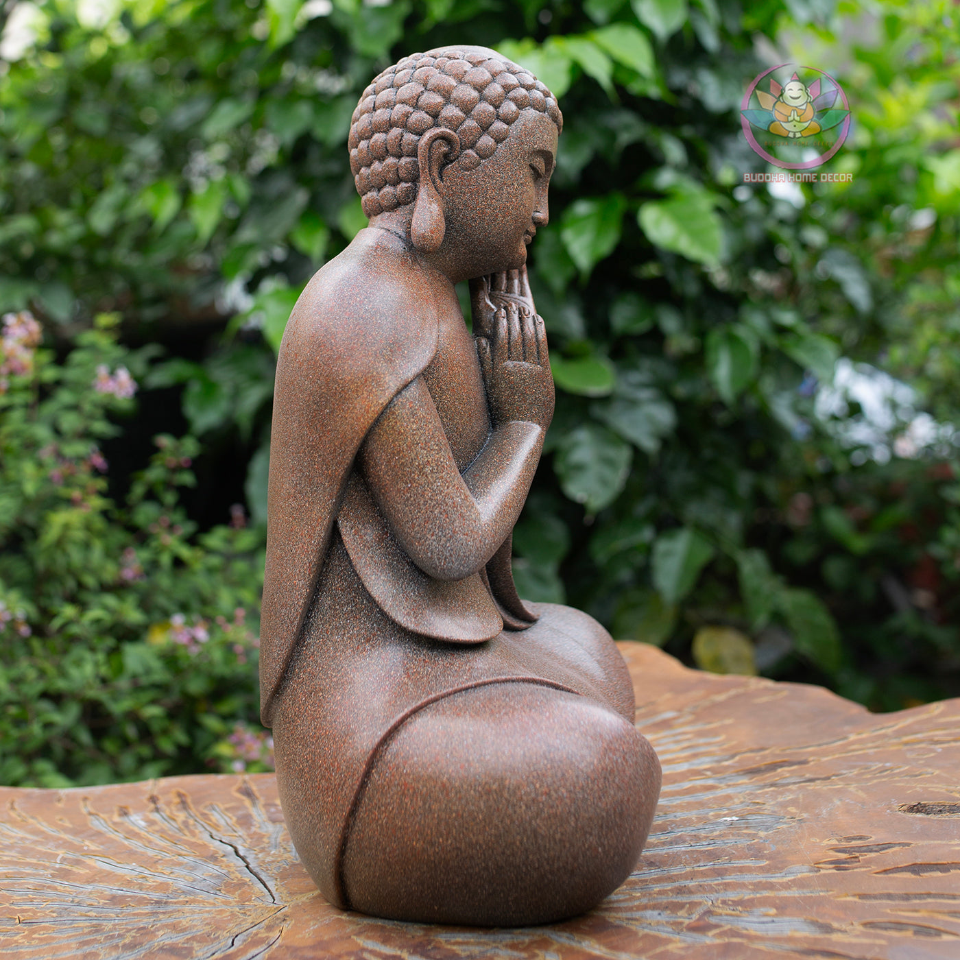 Sleeping Buddha Statue 13.8" – Peaceful Meditating Buddha for Home & Garden Decor