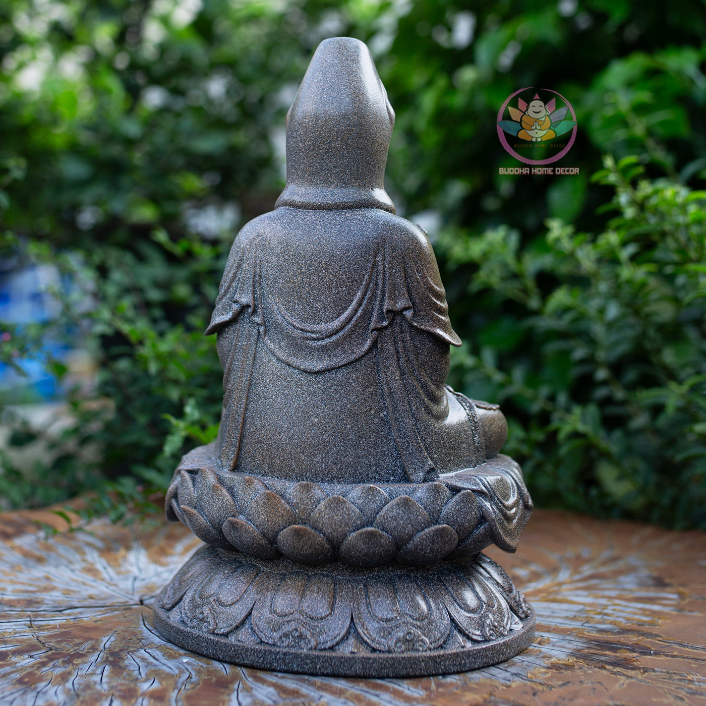 Quan Yin with Children Statue 11.8" | Granite Stone Finish | Guanyin Bodhisattva for Home Altar and Decor