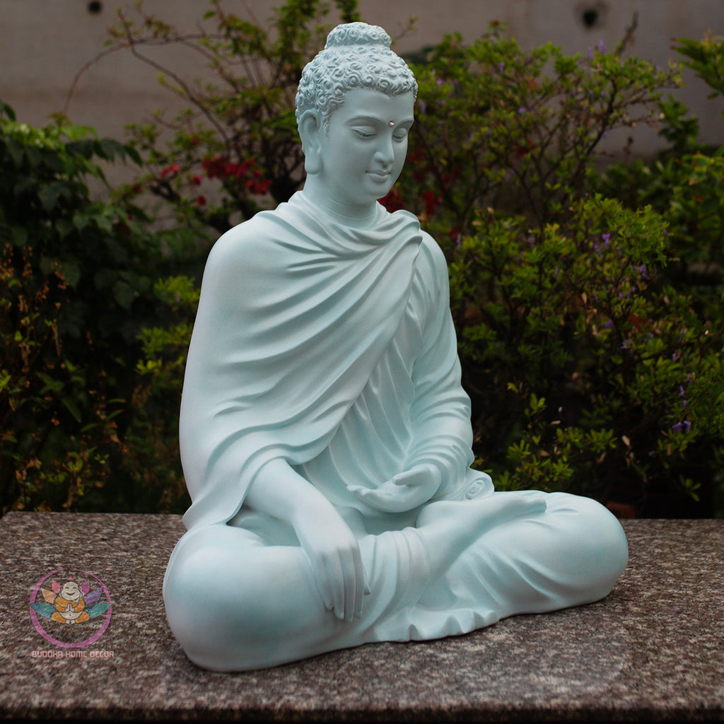 Large Shakyamuni Buddha Statue – 60cm Meditation Buddha | Handmade in Vietnam | Garden & Home Spiritual Decor