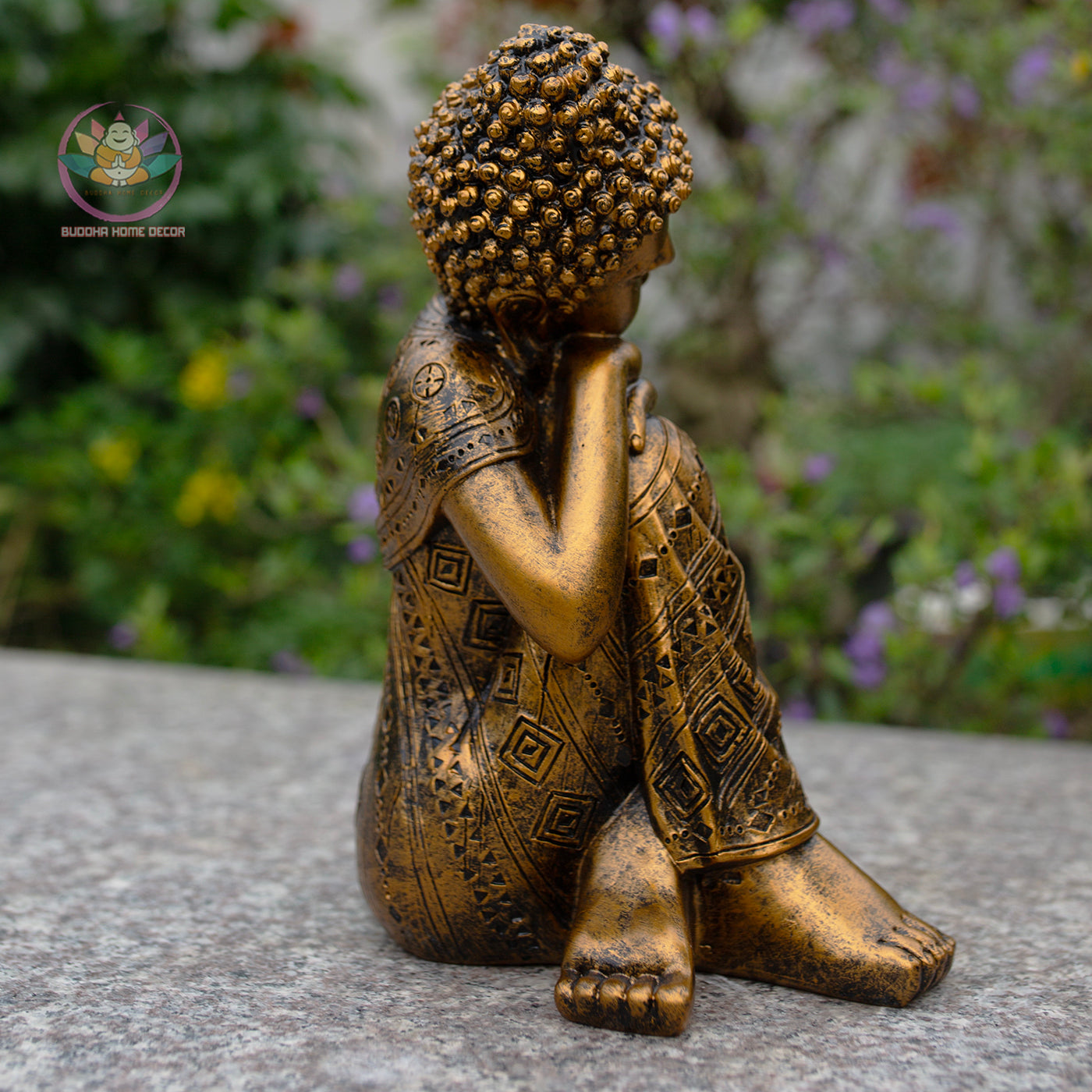 Antique bronze Sleeping Buddha Statue for Home Decor – Handmade Zen Buddha Sculpture