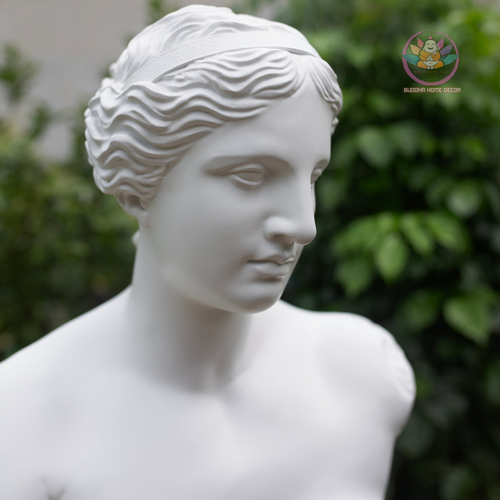 Venus Bust Statue – Greek Goddess Aphrodite Composite Sculpture, Classical Art Decor 21" or 12"