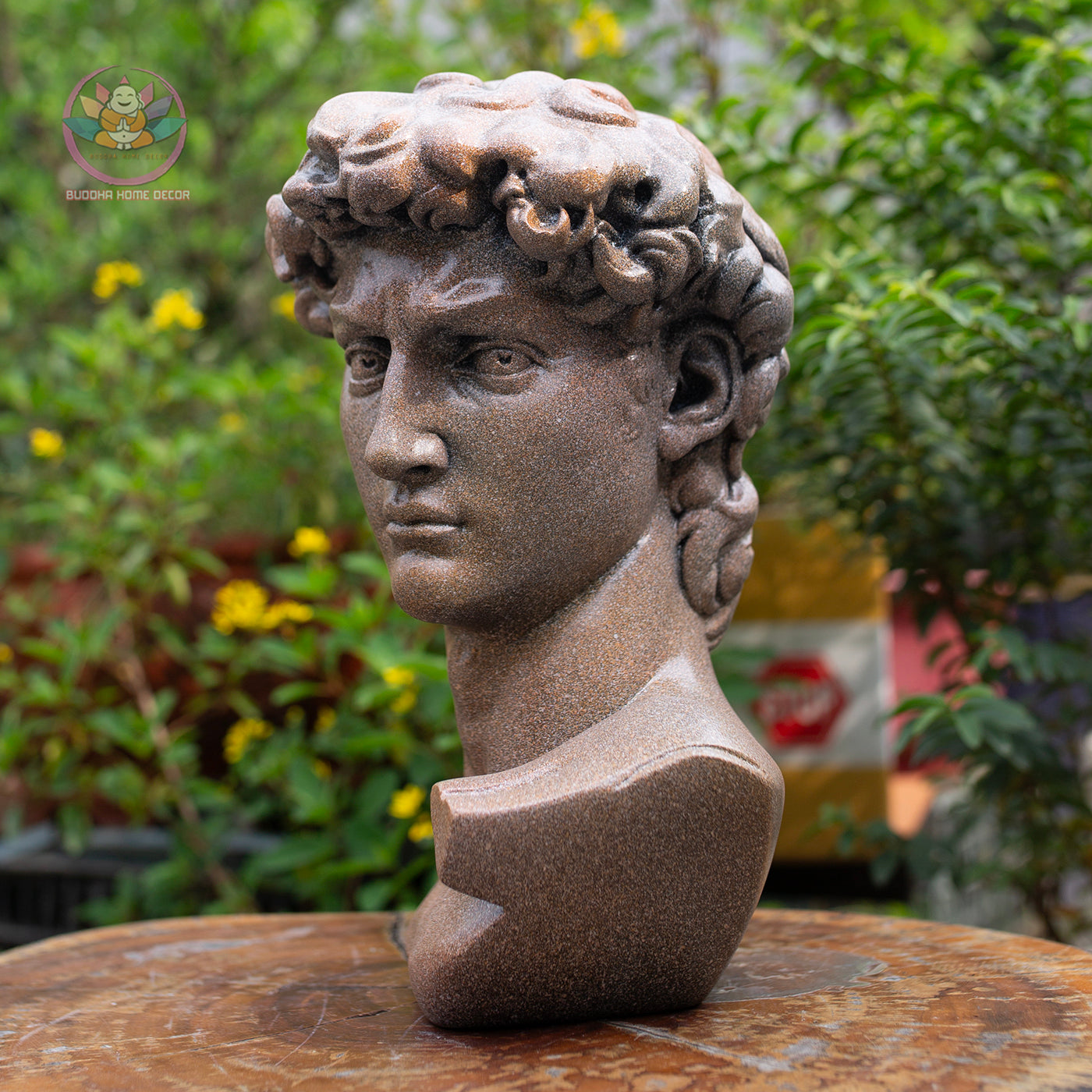 Michelangelo David Bust Statue: Renaissance Home Decor, Artistic Resin Sculpture | Roman Bust