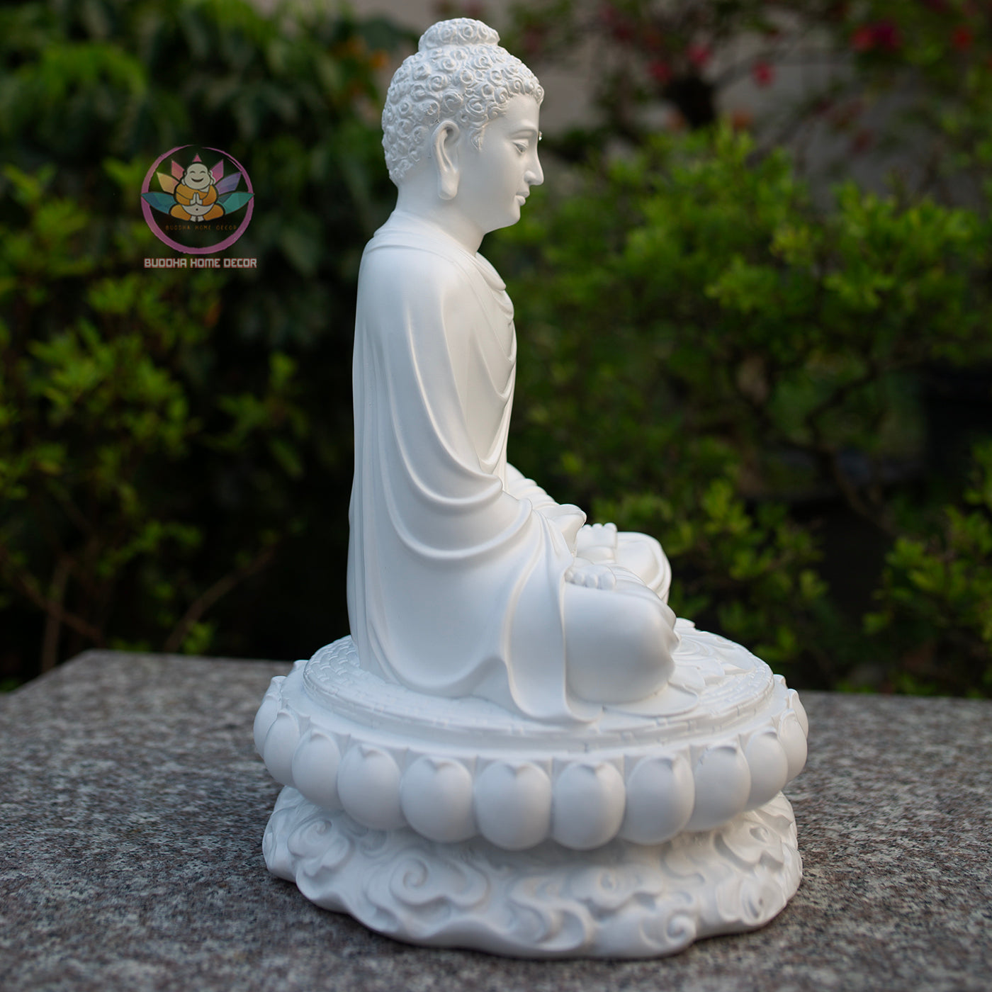 Shakyamuni Buddha Lotus Statue, Meditation Buddha Sculpture, Zen Buddhist Home Decor, Dhyana Mudra Buddha, Spiritual Altar Statue