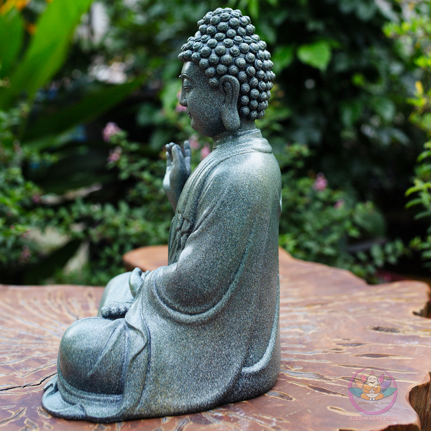 Amitabha Buddha Statue 11.8" – Resin Meditation Sculpture, Zen Home Decor, Pure Land Buddhist Figurine, Altar & Spiritual Gift