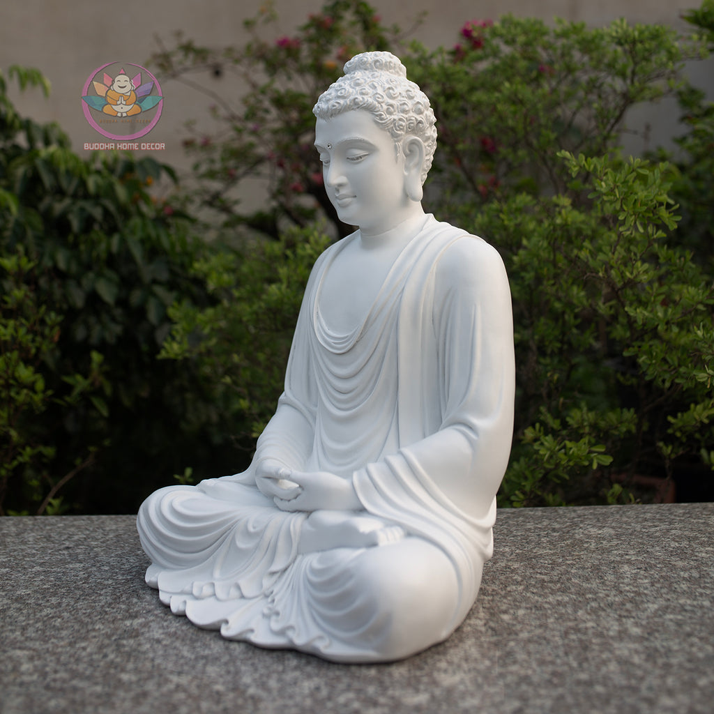 Shakyamuni Buddha Meditation Statue, Zen Buddha Sculpture, Dhyana Mudra Buddha Decor, Buddhist Altar Statue, Spiritual Home Meditation Decor