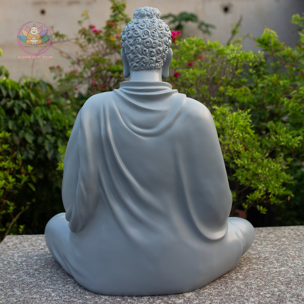 Large Shakyamuni Buddha Meditation Statue, Dhyana Mudra Buddha Sculpture, Zen Buddhist Home Decor, Spiritual Altar Statue, Meditation Room Decor