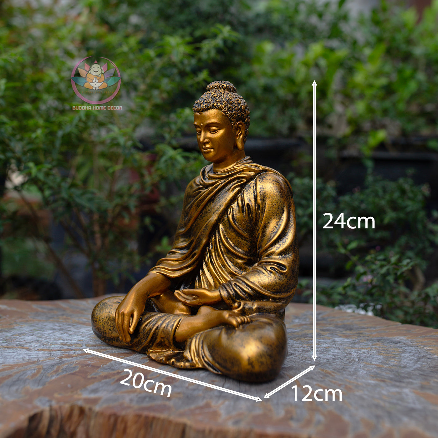 Antique Bronze Shakyamuni Buddha Statue – Handmade Meditation Buddha Decor