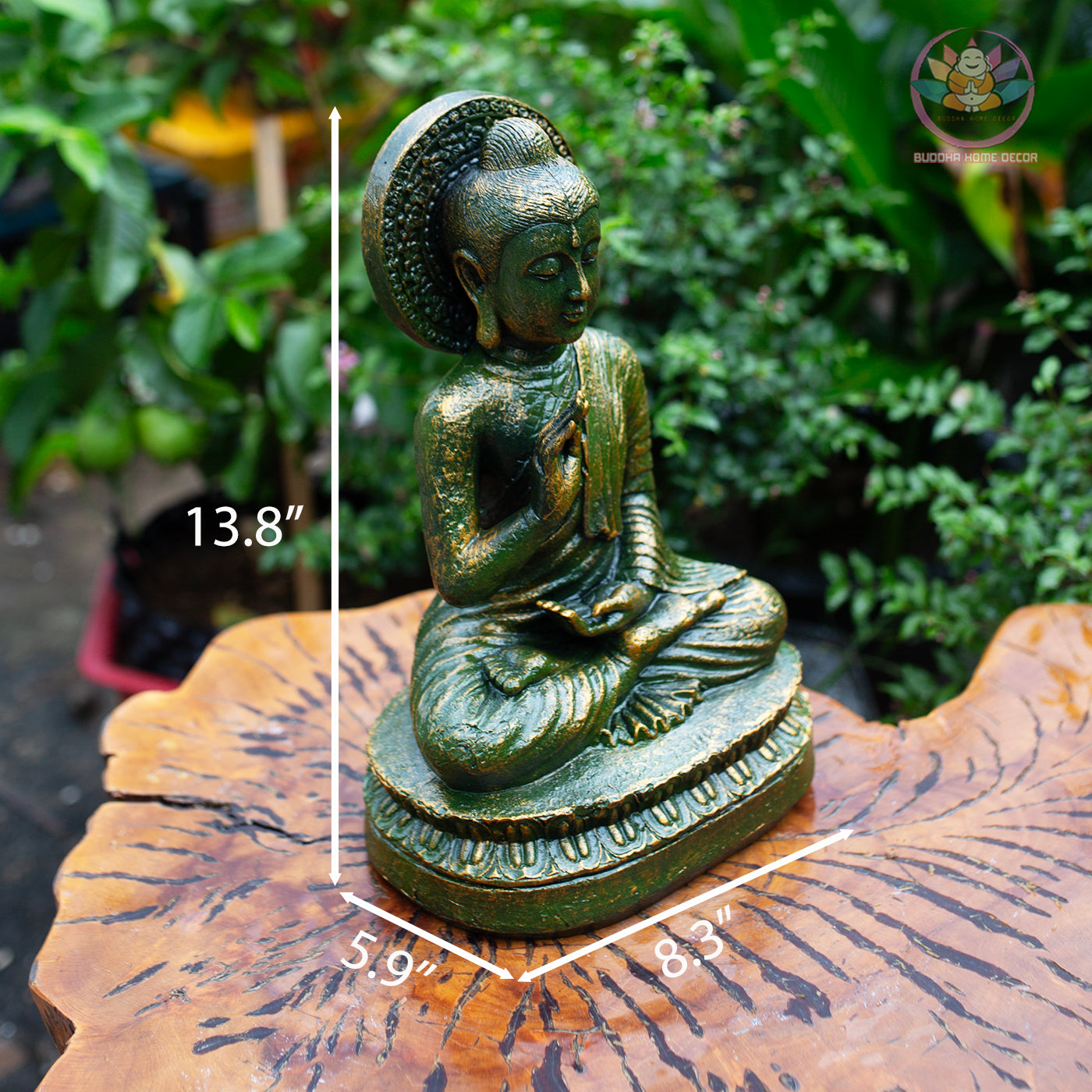 Blessing Buddha Statue – Shakyamuni Meditation Sculpture – Zen Home Decor, Spiritual Gift, Yoga Room, Buddhist Altar Ornament